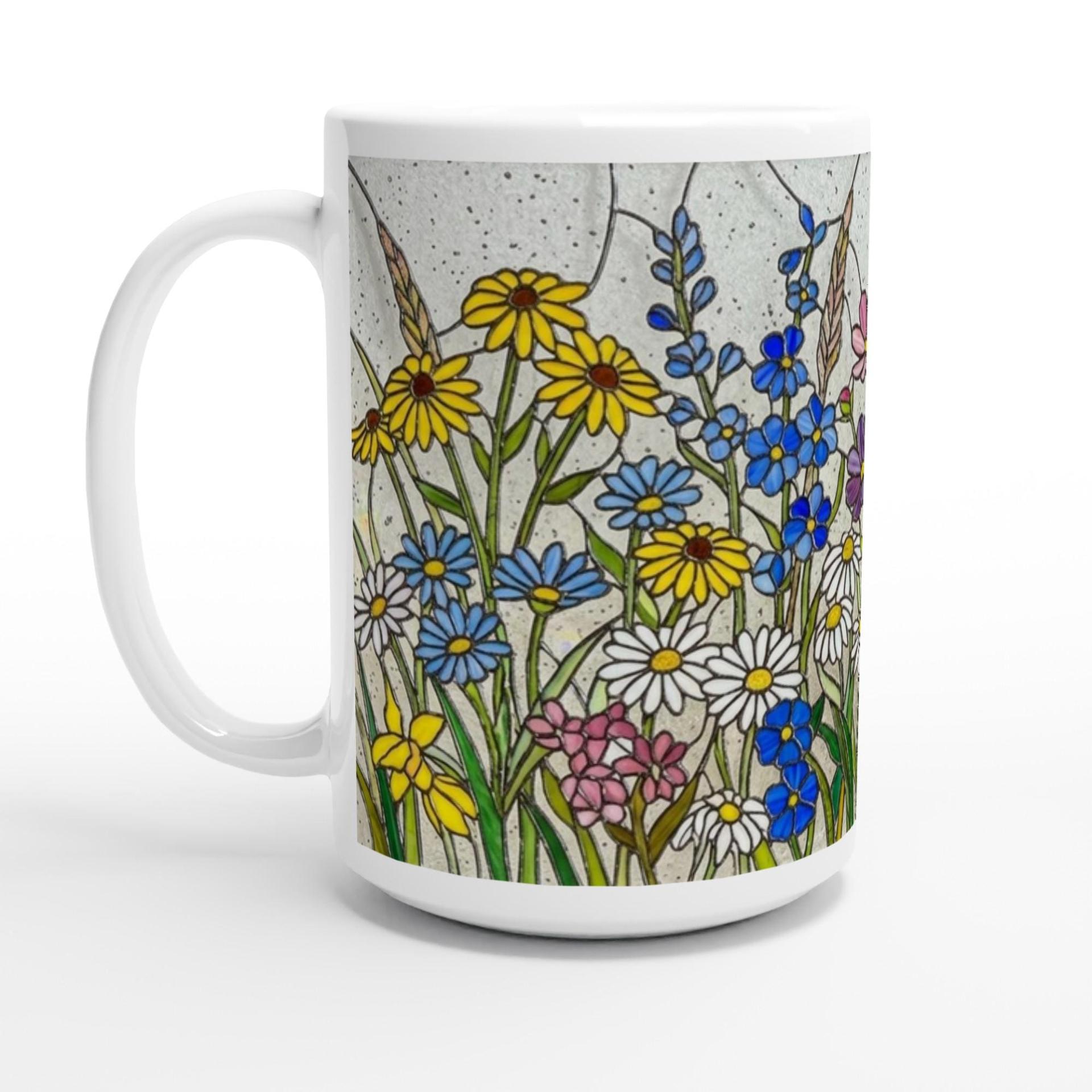 Floral Cups -  Large and Small Ceramic Mugs
