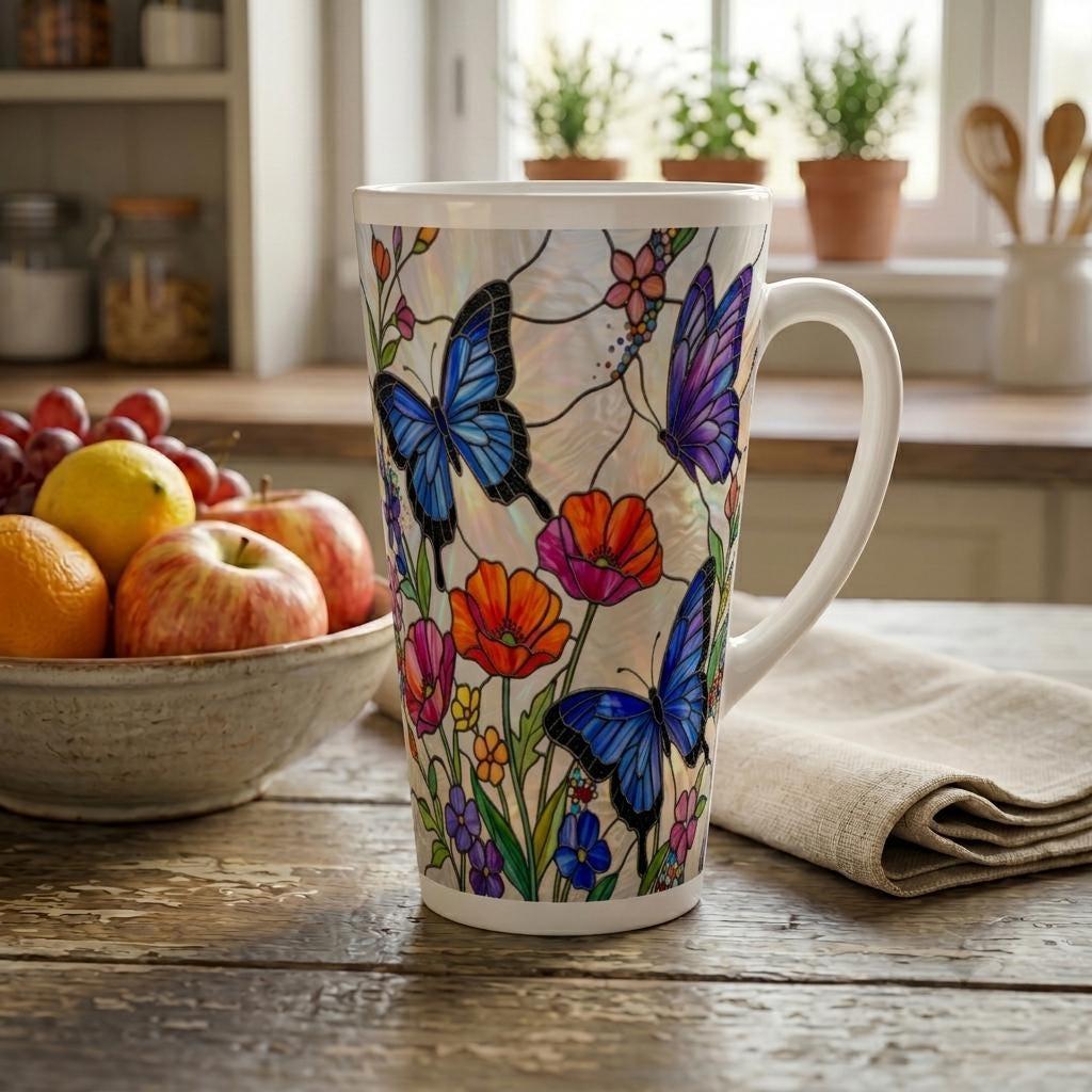 Latte 17oz Ceramic Mug - Coffee or Tea Cup, Extra Tall