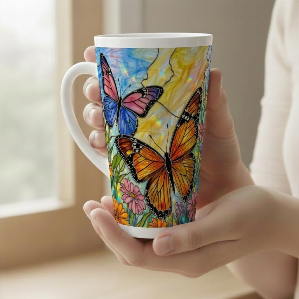 Latte 17oz Ceramic Mug - Coffee or Tea Cup, Extra Tall