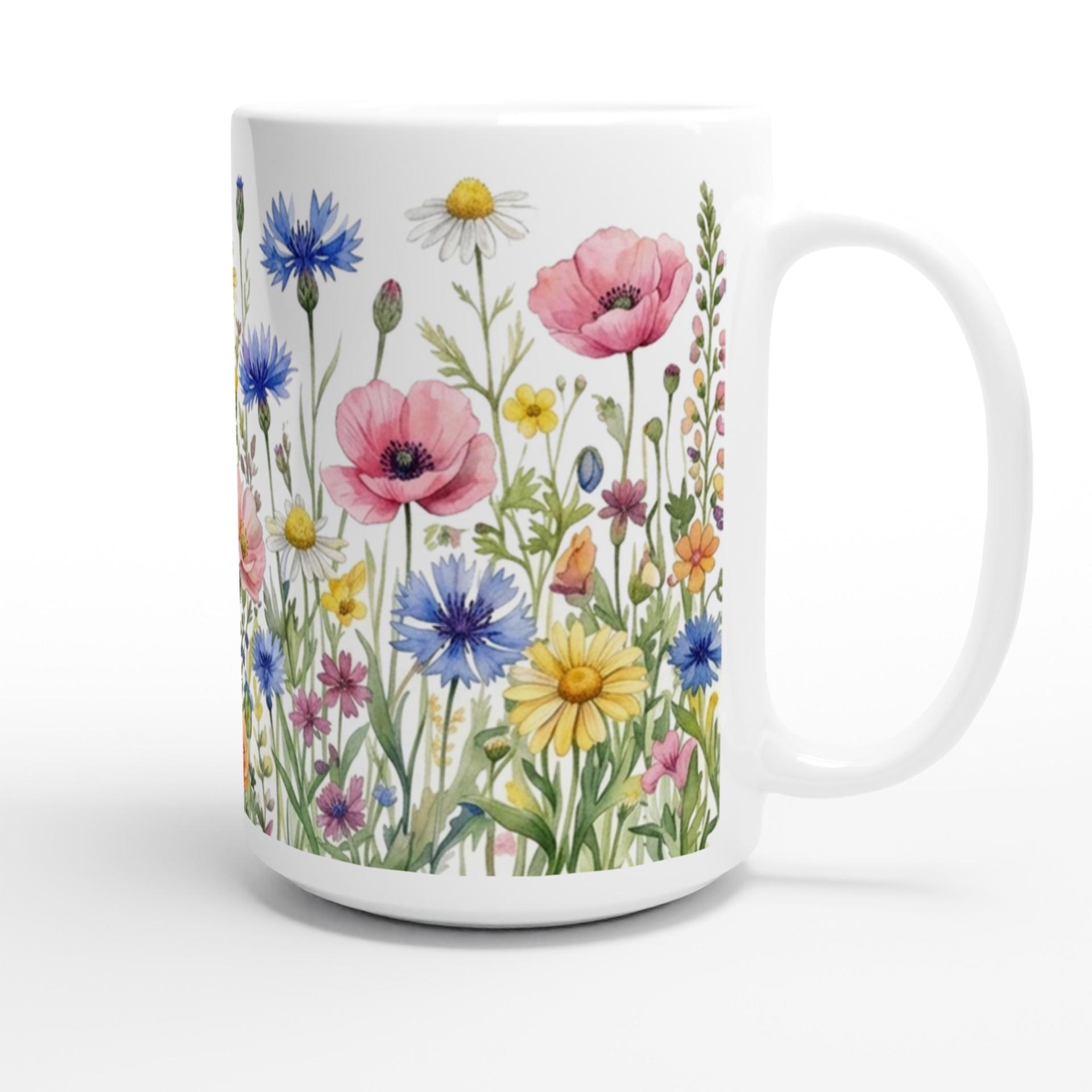 Floral Cups -  Large and Small Ceramic Mugs