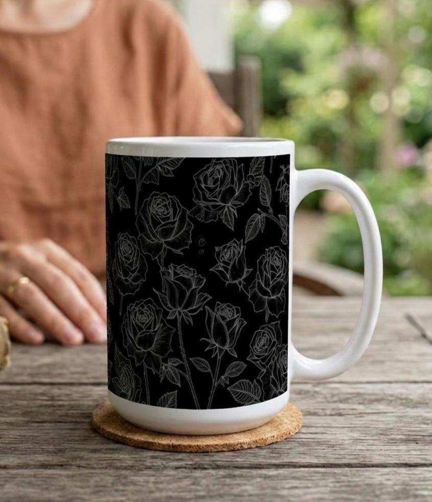 Roses - Floral Cups -  Large and Small Ceramic Mugs