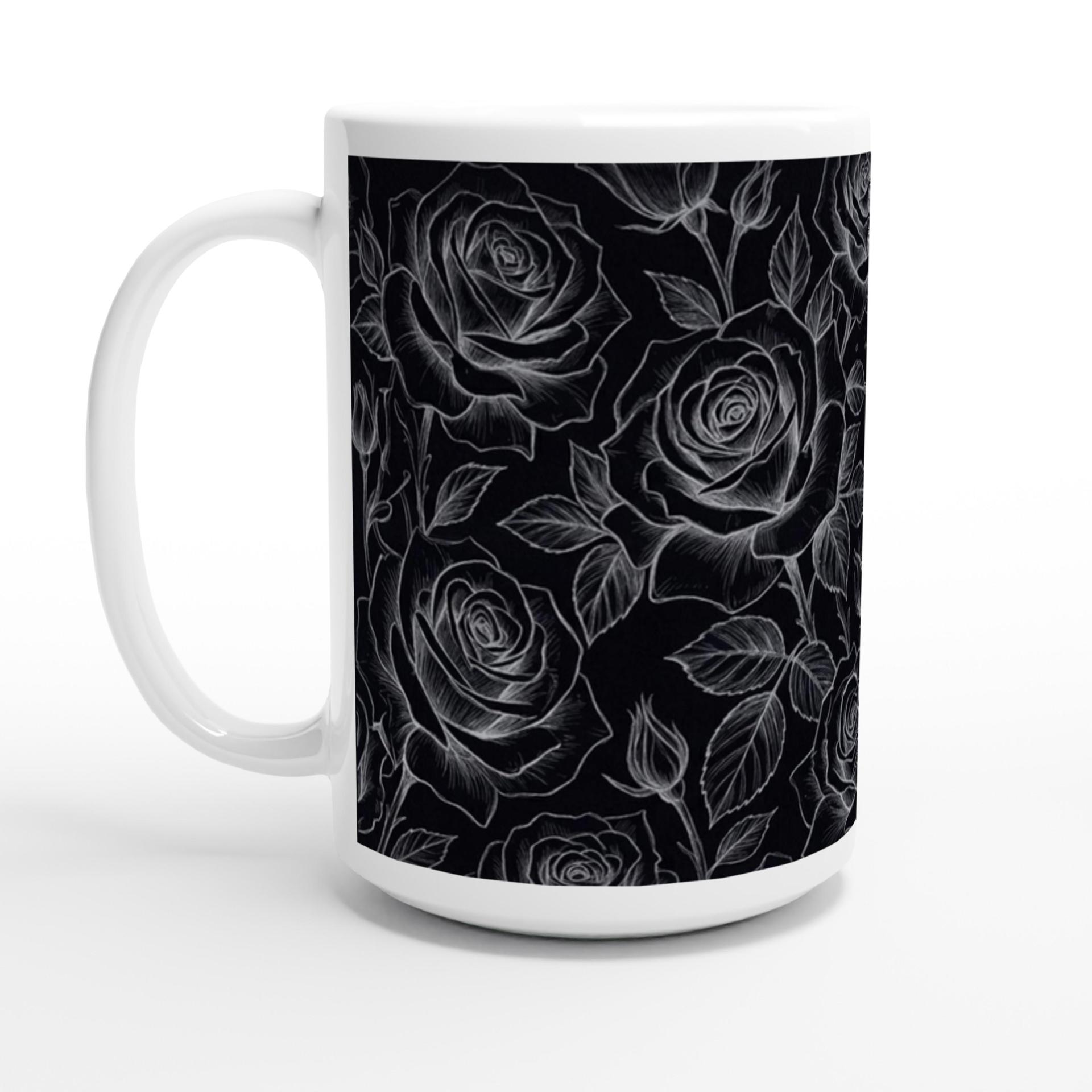 Roses - Floral Cups -  Large and Small Ceramic Mugs