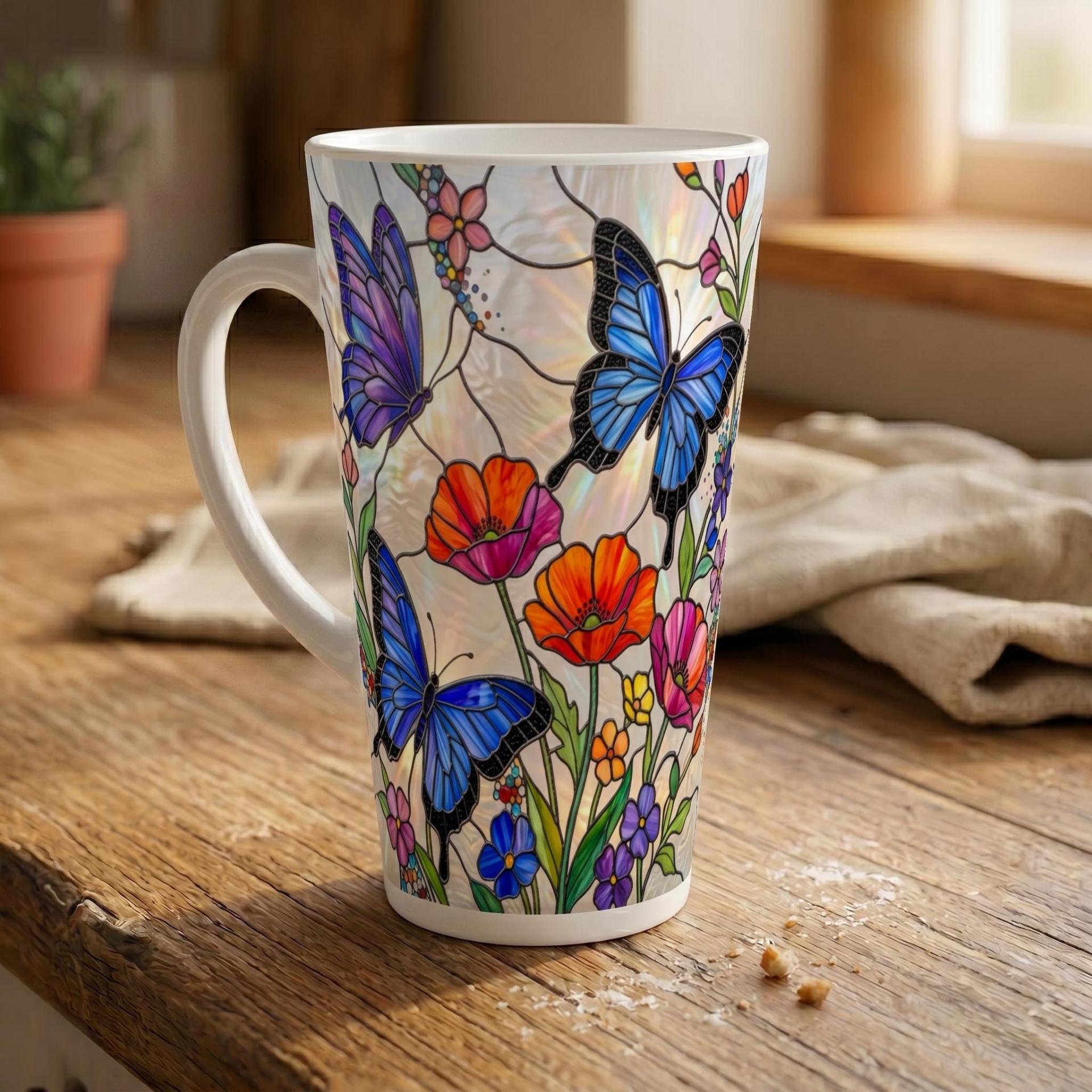 Latte 17oz Ceramic Mug - Coffee or Tea Cup, Extra Tall