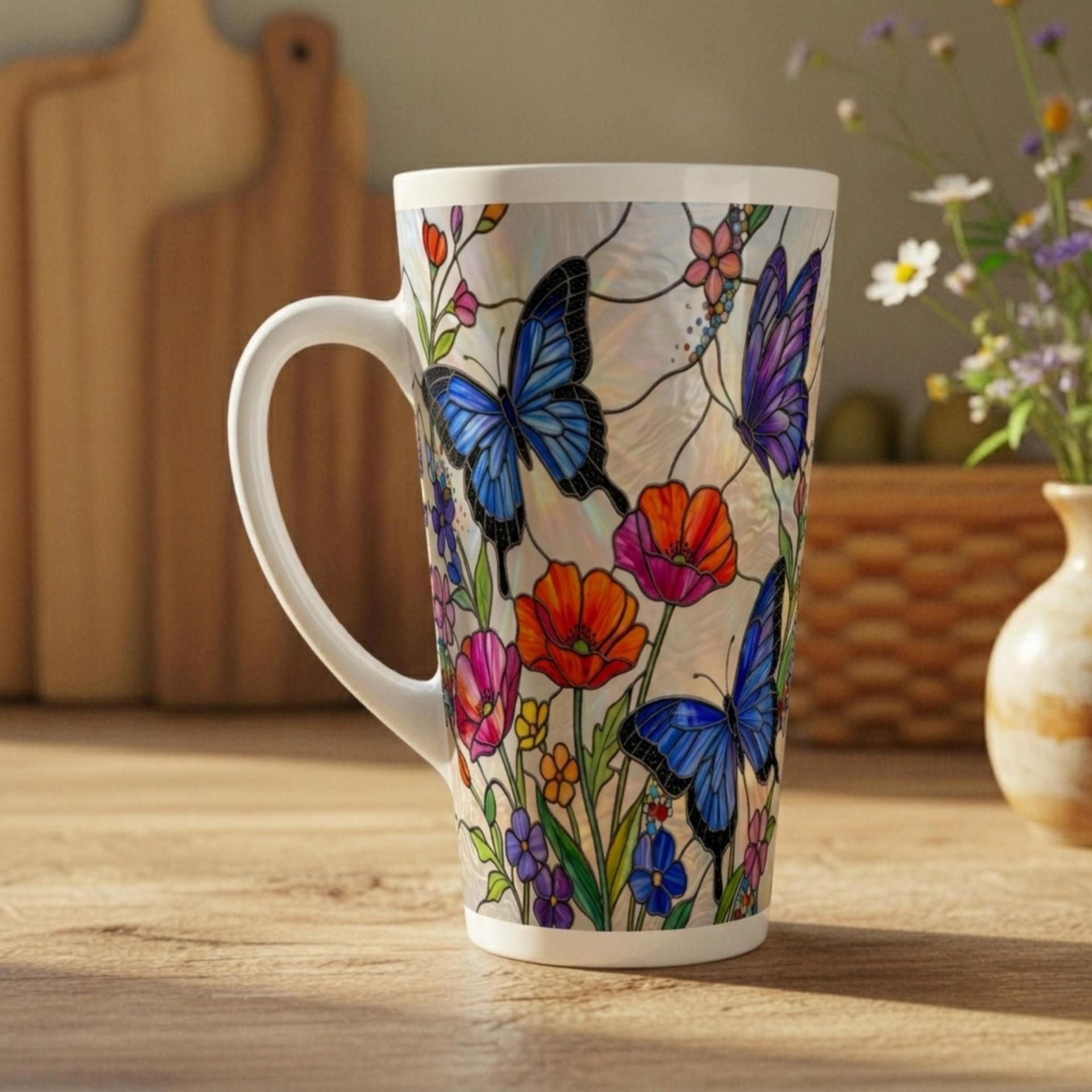 Latte 17oz Ceramic Mug - Coffee or Tea Cup, Extra Tall