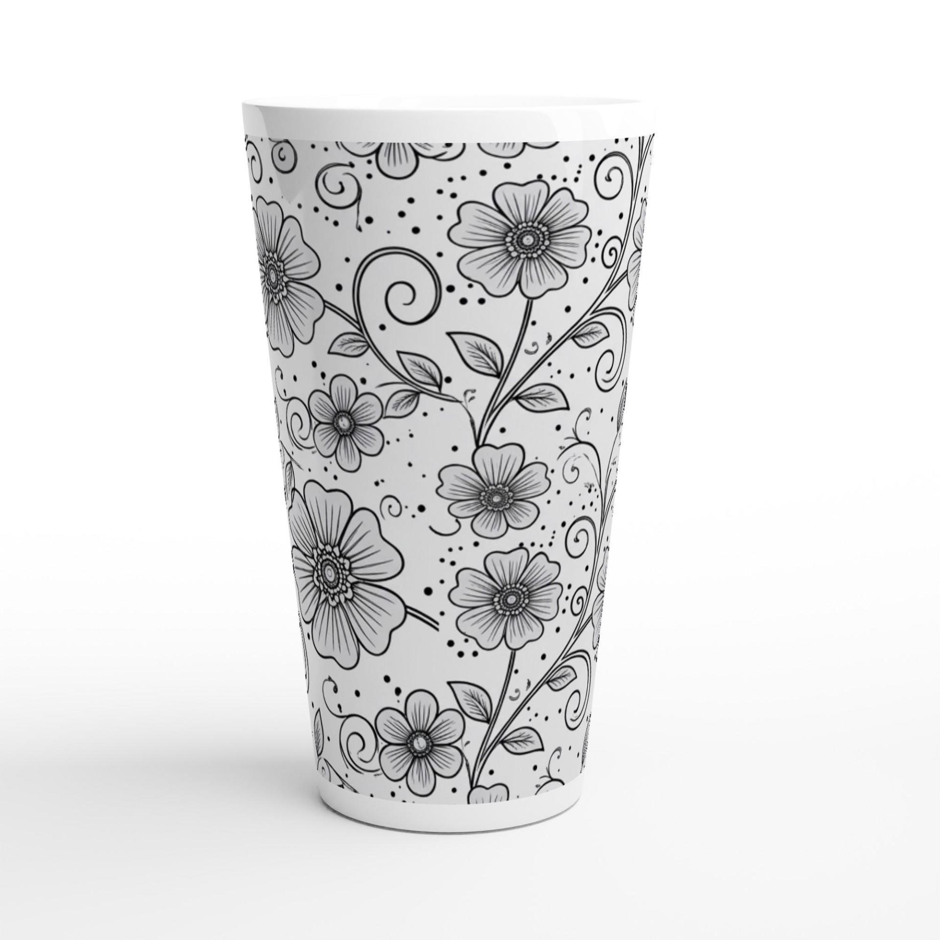 Latte 17oz Ceramic Mug - Coffee or Tea Cup, Extra Tall