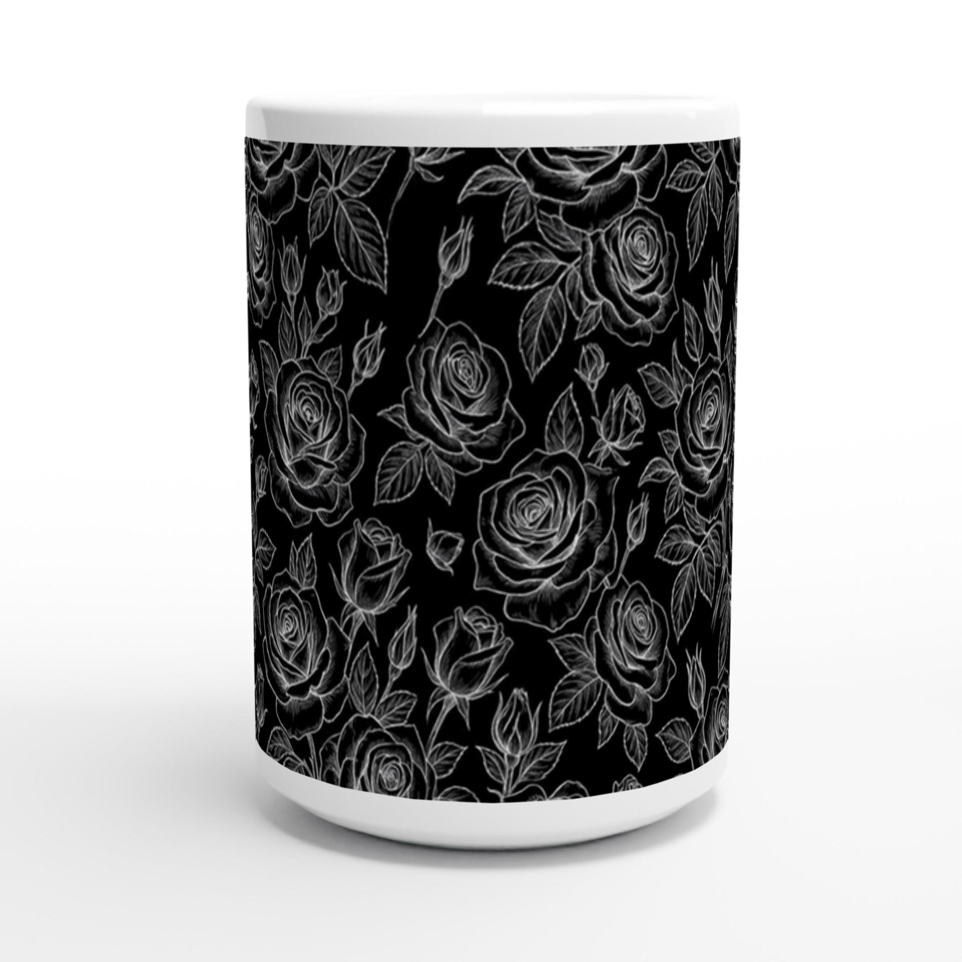 Roses - Floral Cups -  Large and Small Ceramic Mugs