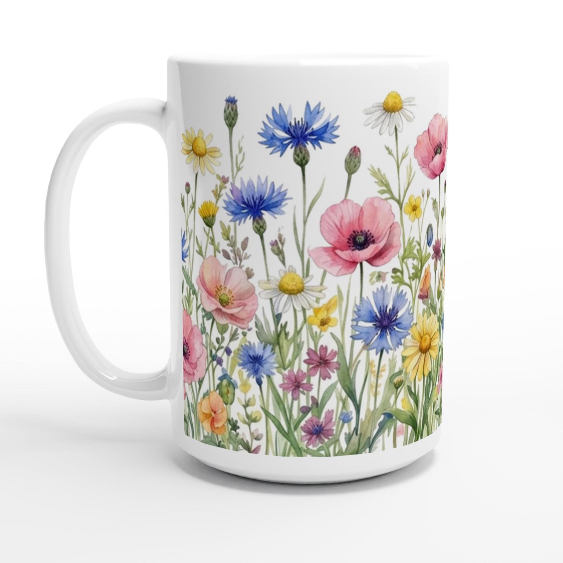 Floral Cups -  Large and Small Ceramic Mugs