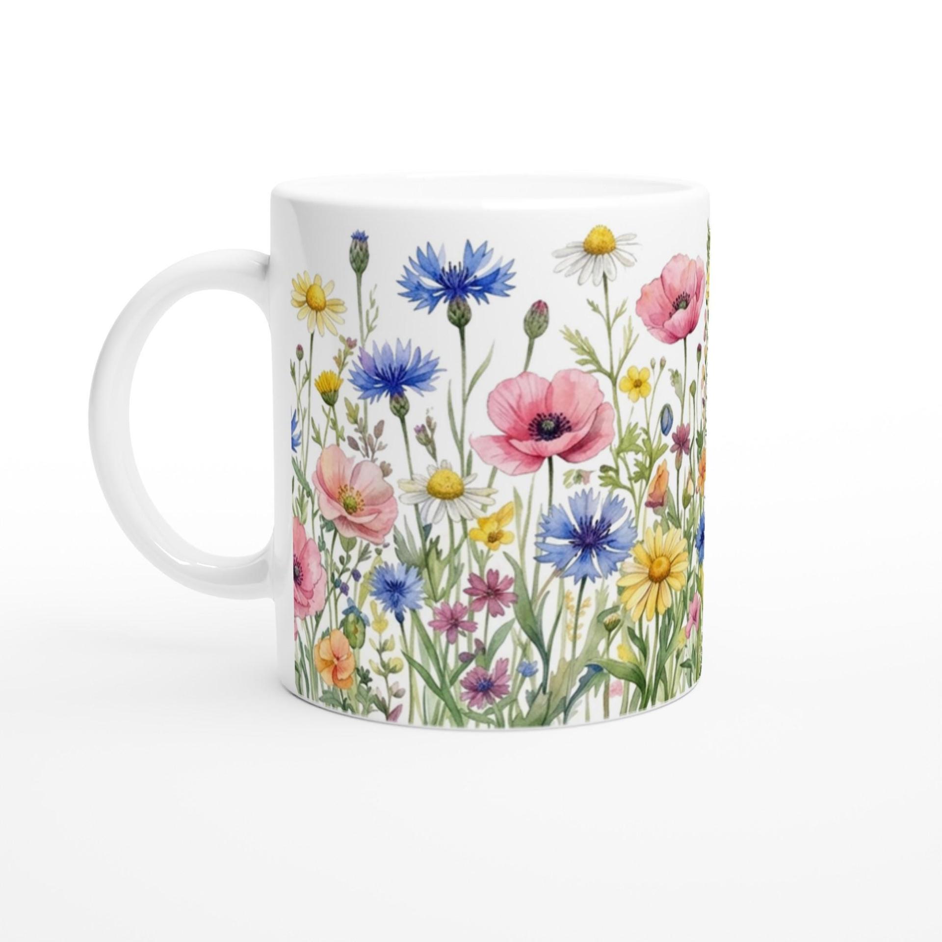Floral Cups -  Large and Small Ceramic Mugs