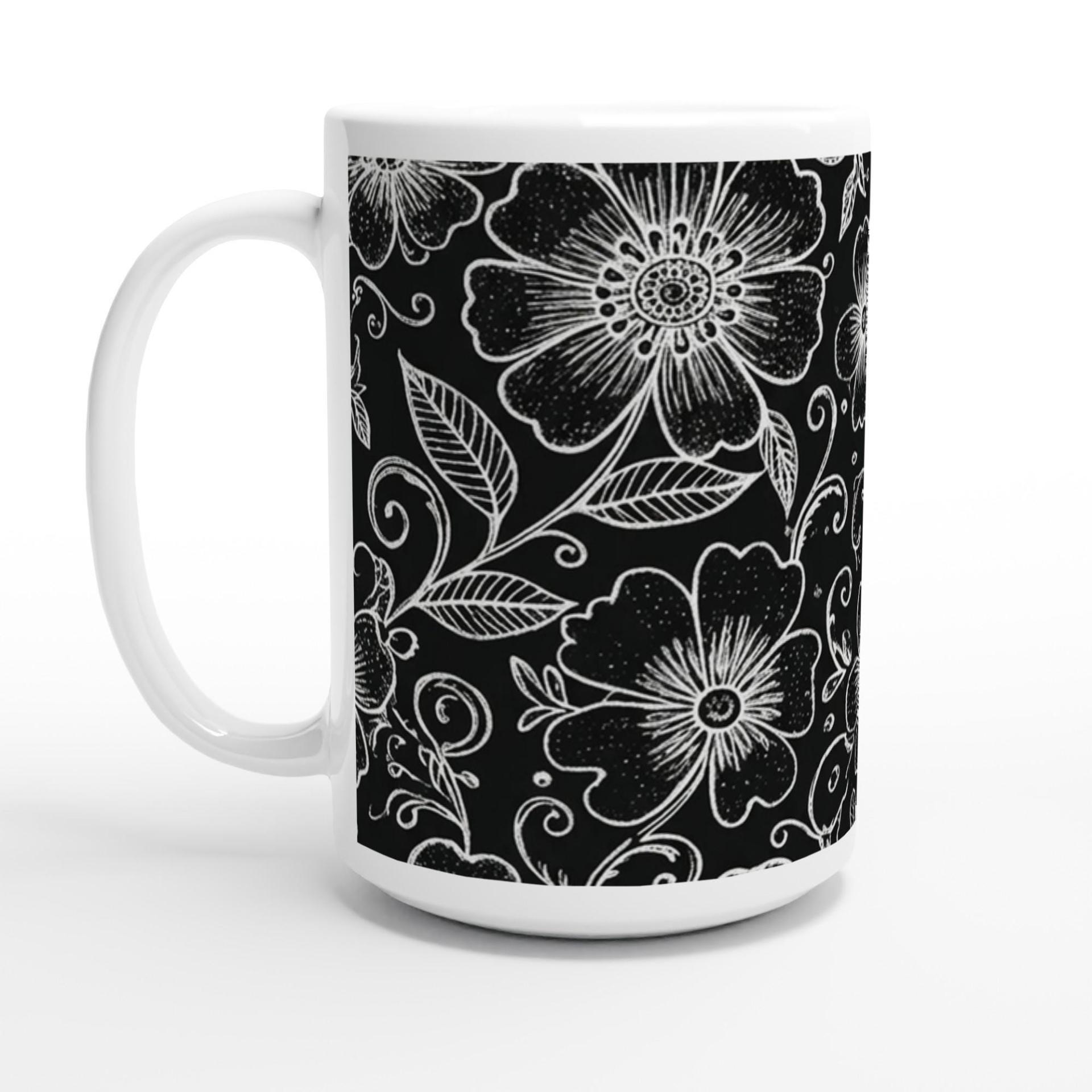 Floral Cups -  Large and Small Ceramic Mugs