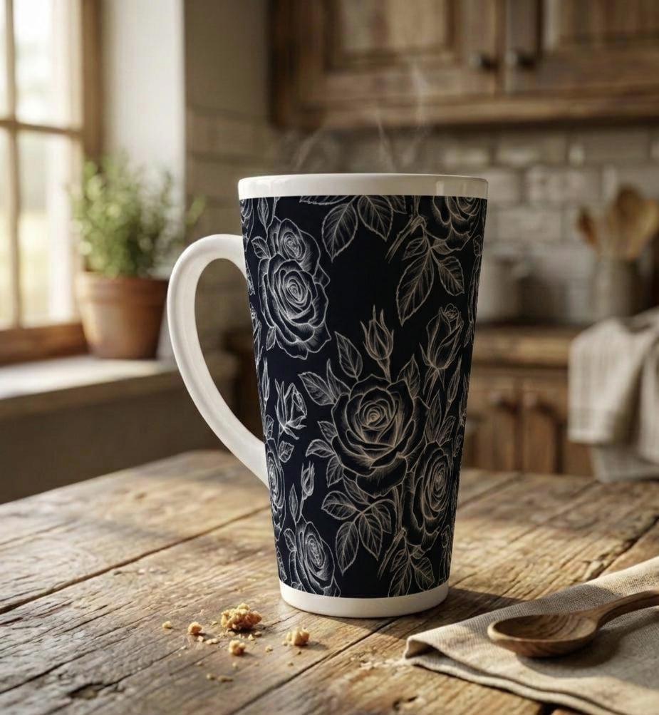 Latte 17oz Ceramic Mug - Coffee or Tea Cup, Extra Tall