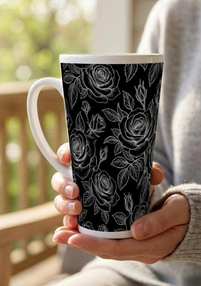 Latte 17oz Ceramic Mug - Coffee or Tea Cup, Extra Tall