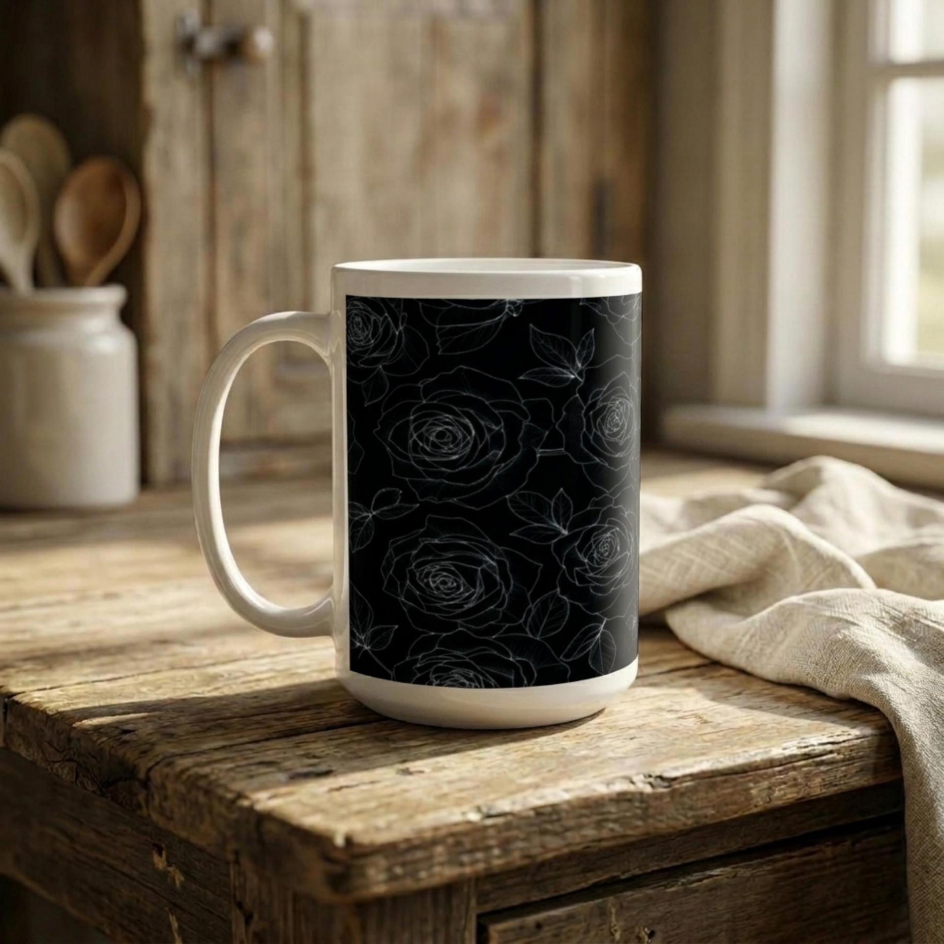 Floral Cups -  Large and Small Ceramic Mugs