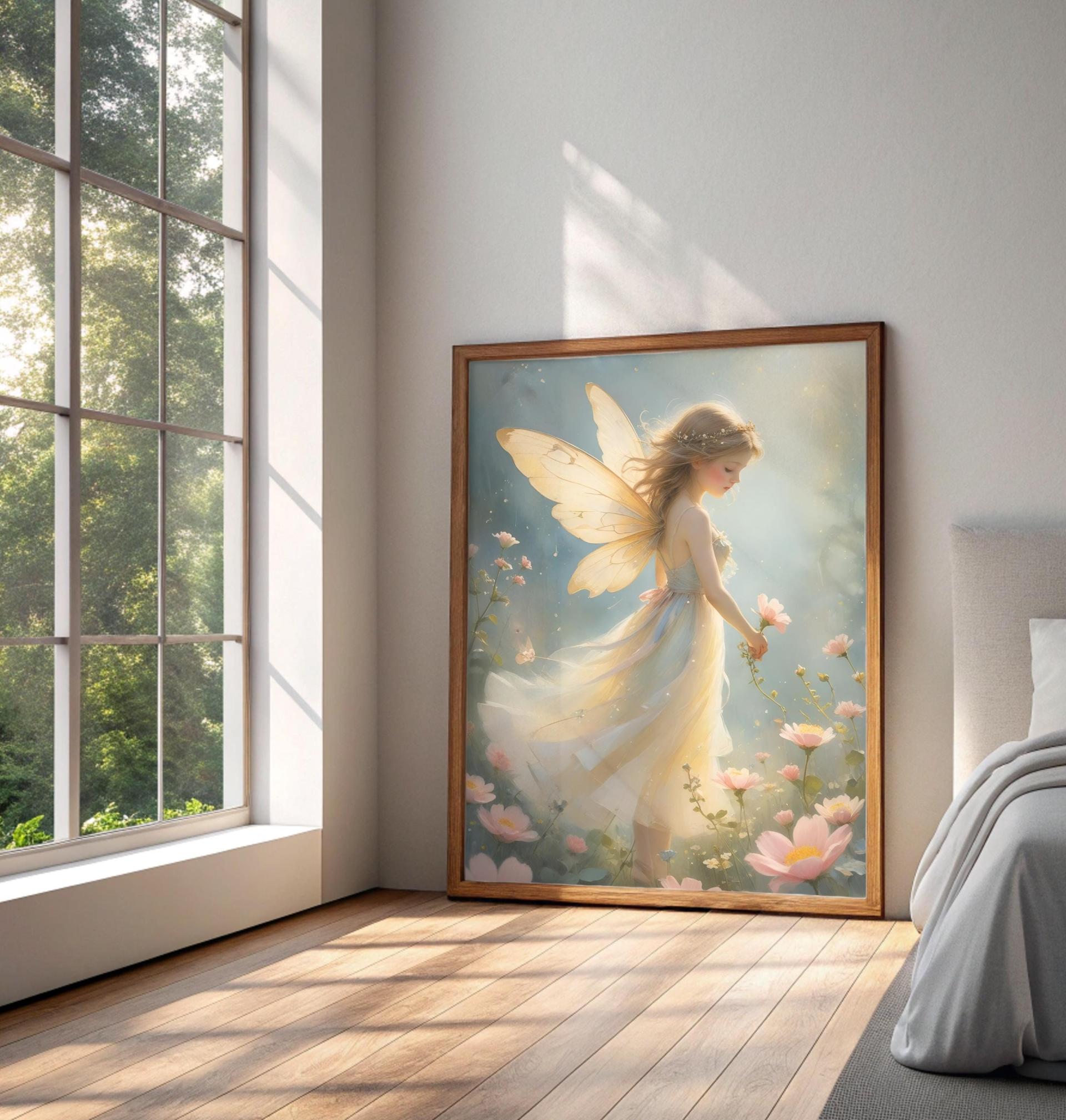 Fairy Print - Framed or Unframed - Original Art - Print on Paper