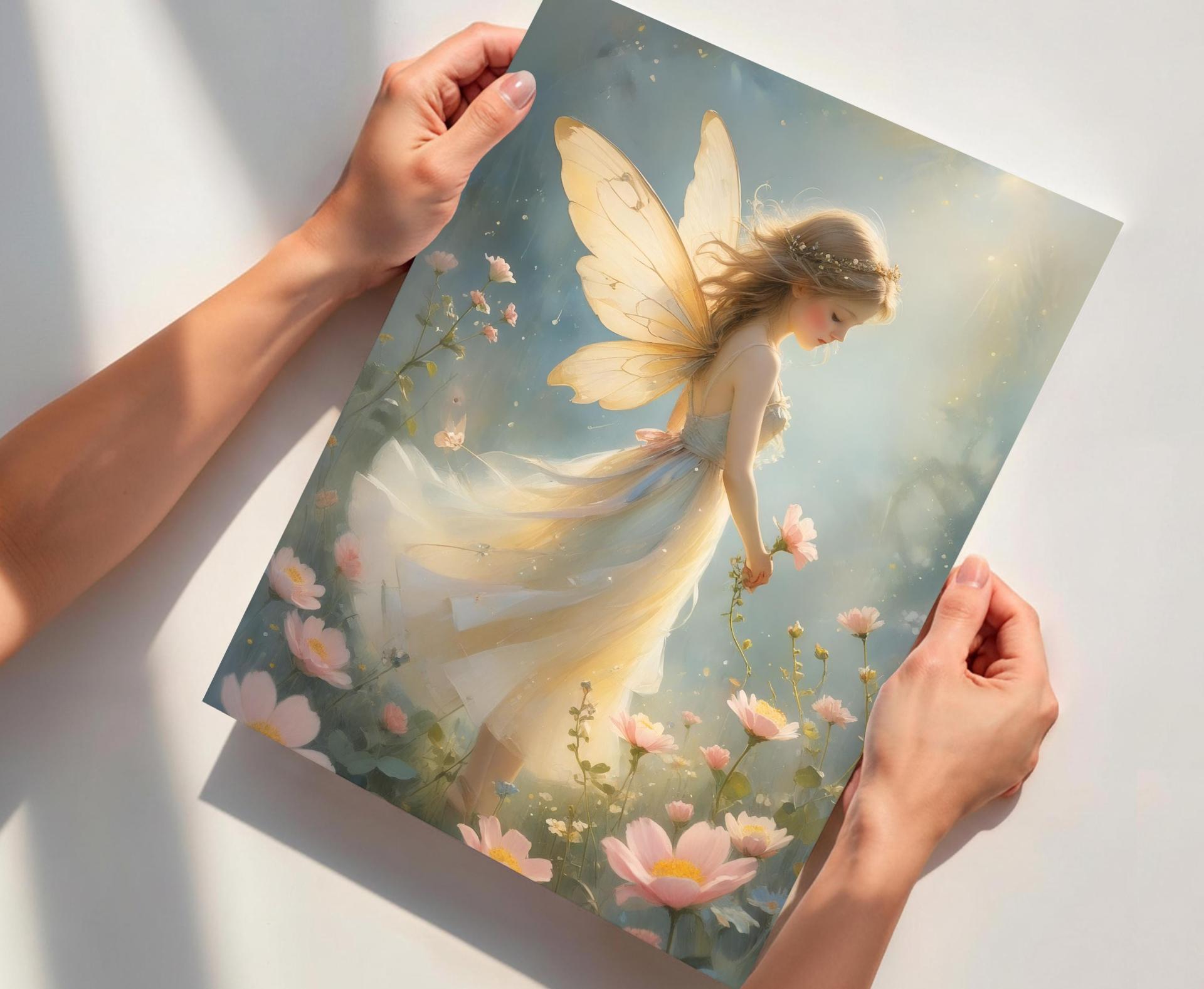 Fairy Print - Framed or Unframed - Original Art - Print on Paper