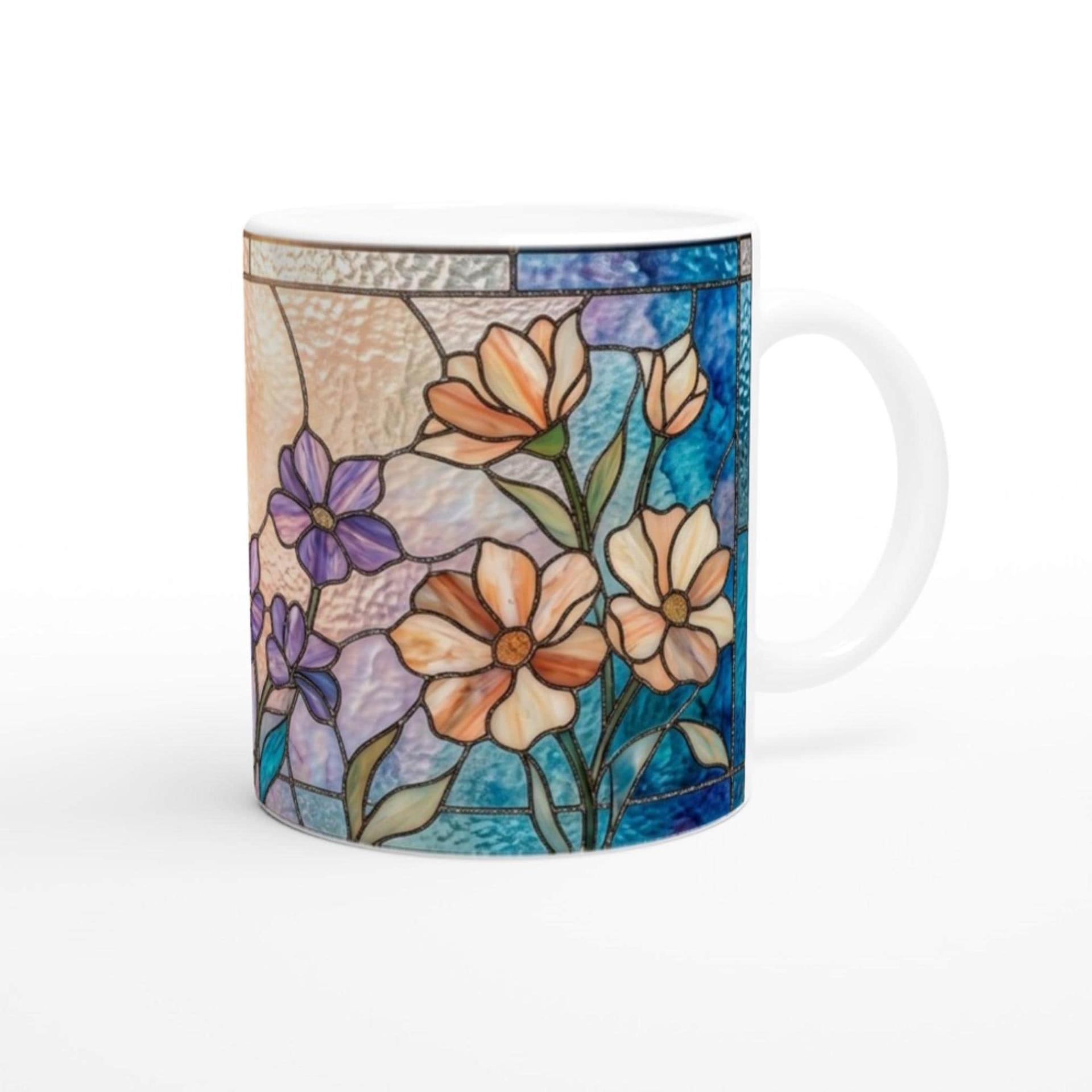 Floral Cups -  Large and Small Ceramic Mugs