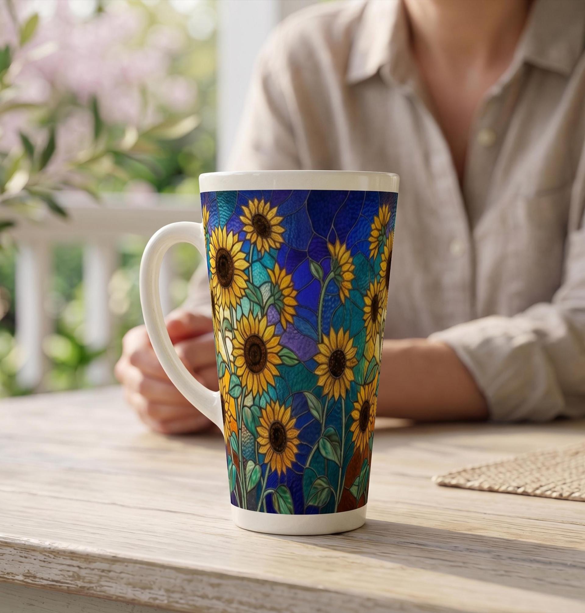 Latte 17oz Ceramic Mug - Coffee or Tea Cup, Extra Tall