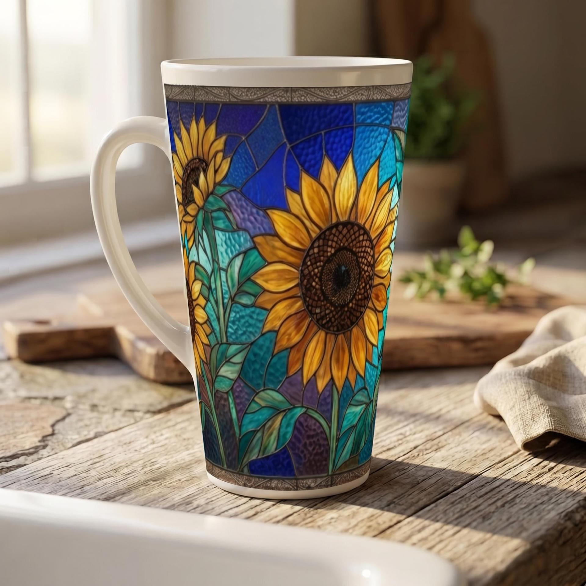 Latte 17oz Ceramic Mug - Coffee or Tea Cup, Extra Tall