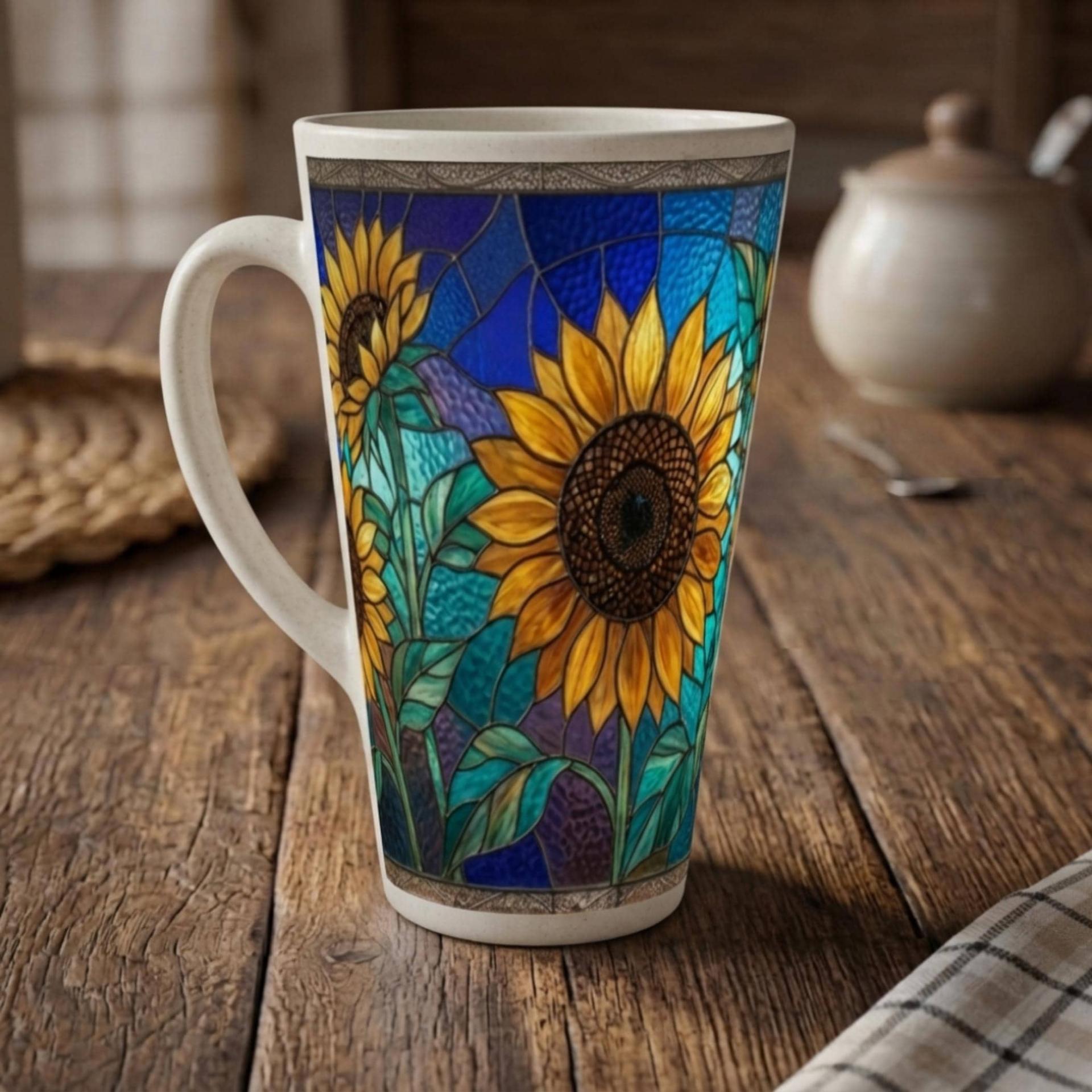 Latte 17oz Ceramic Mug - Coffee or Tea Cup, Extra Tall