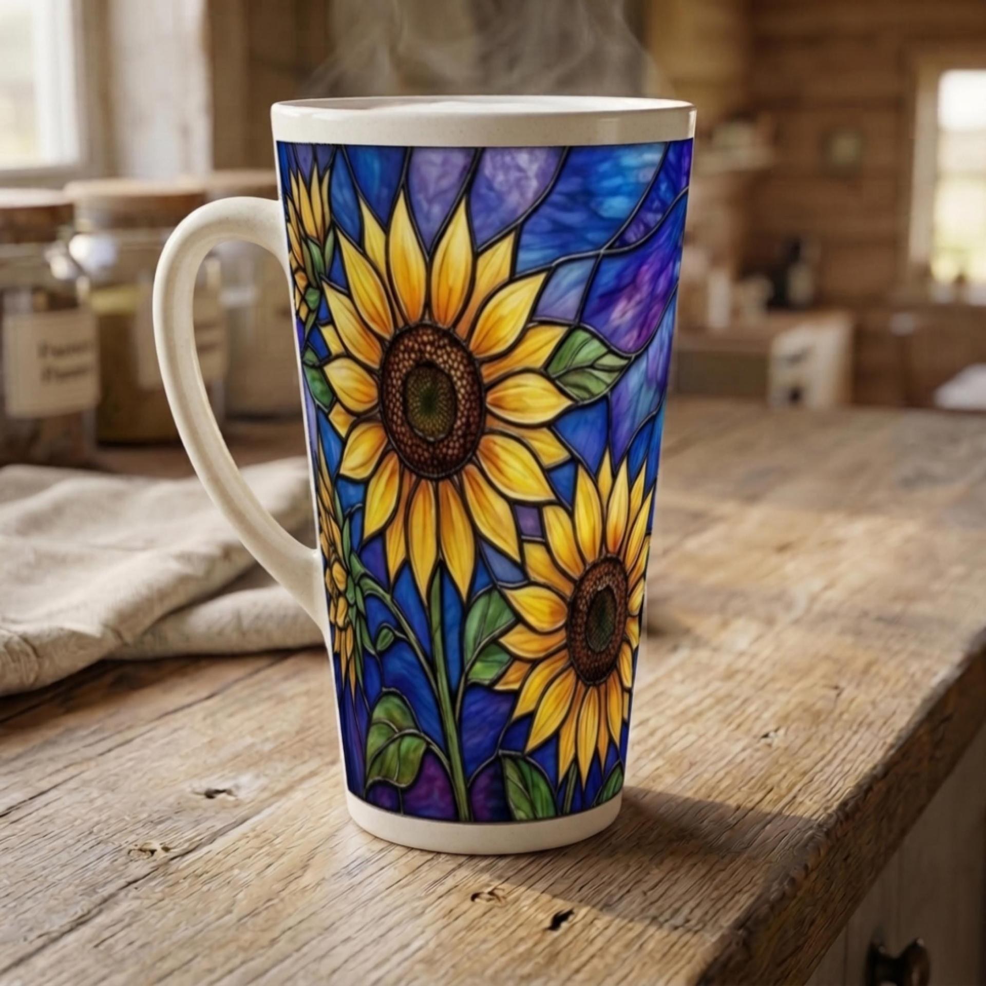 Latte 17oz Ceramic Mug - Coffee or Tea Cup, Extra Tall