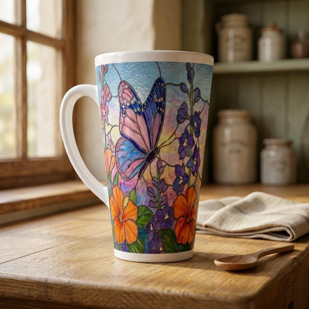 Latte 17oz Ceramic Mug - Coffee or Tea Cup, Extra Tall