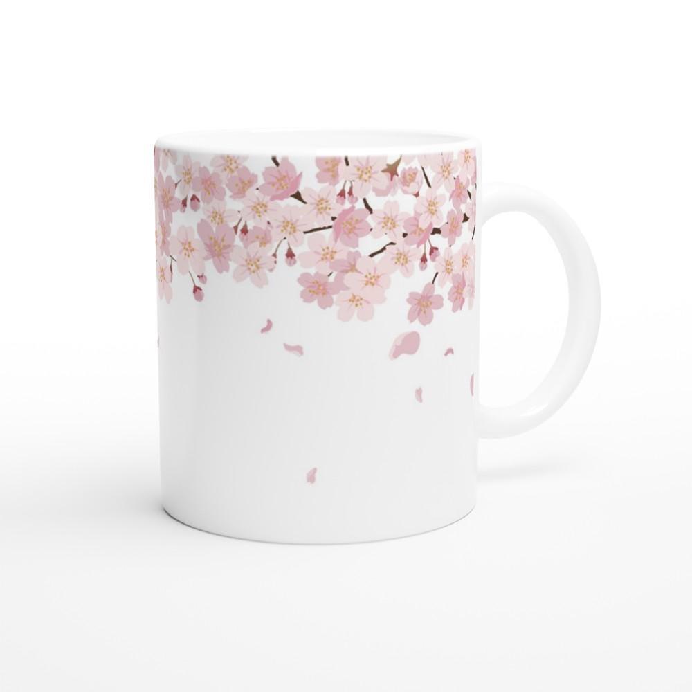 Floral Cups Set - Cherry Blossom, Large and Small Mug Set