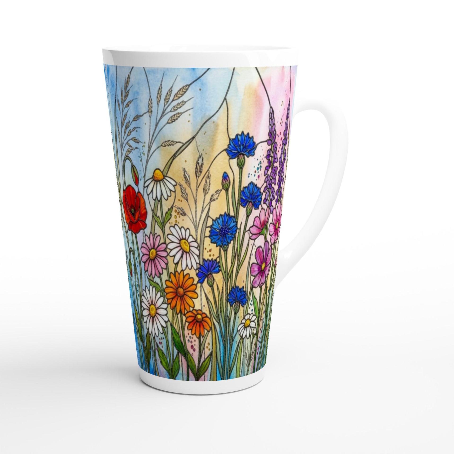 Latte 17oz Ceramic Mug - Coffee or Tea Cup, Extra Tall