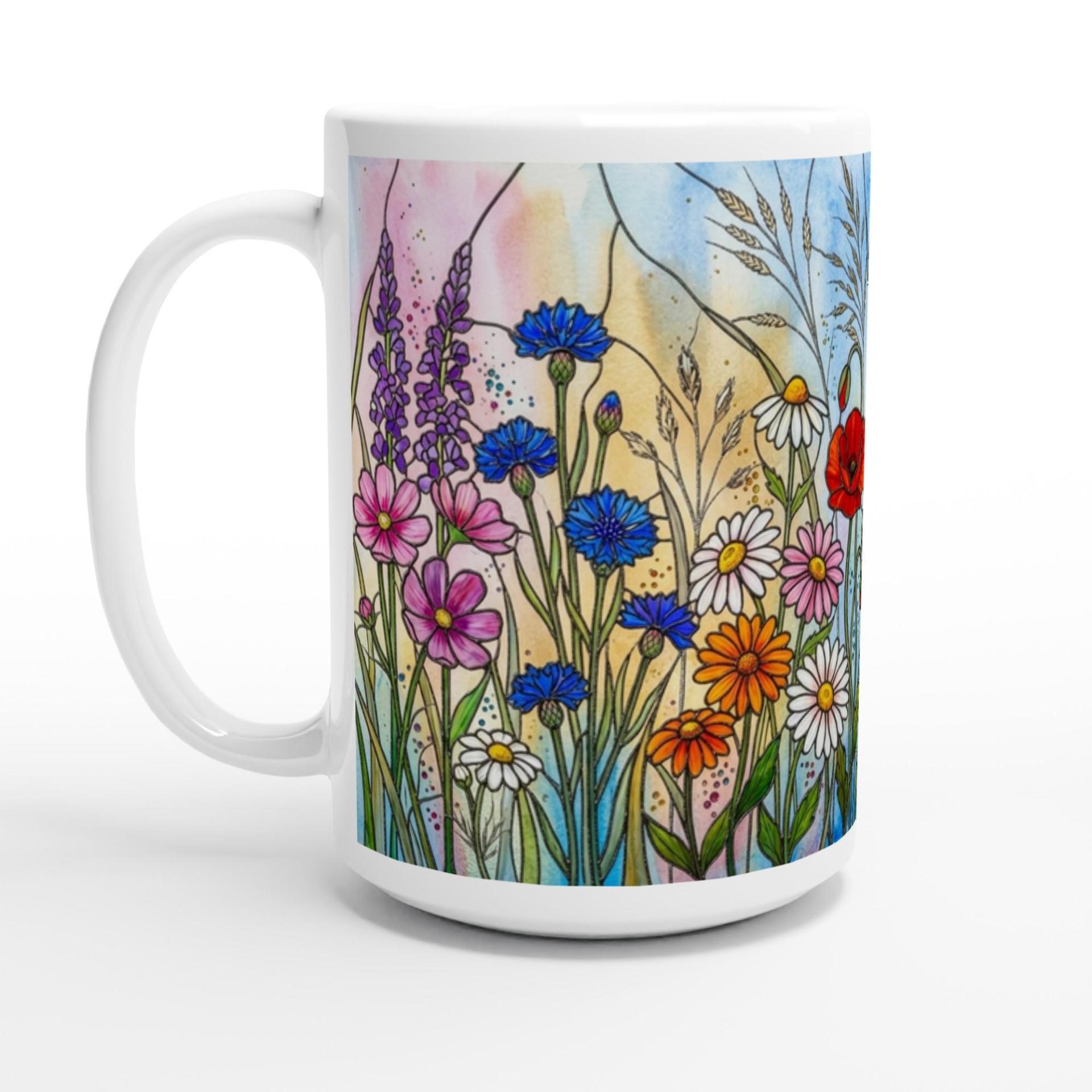 Floral Cups -  Large and Small Ceramic Mugs