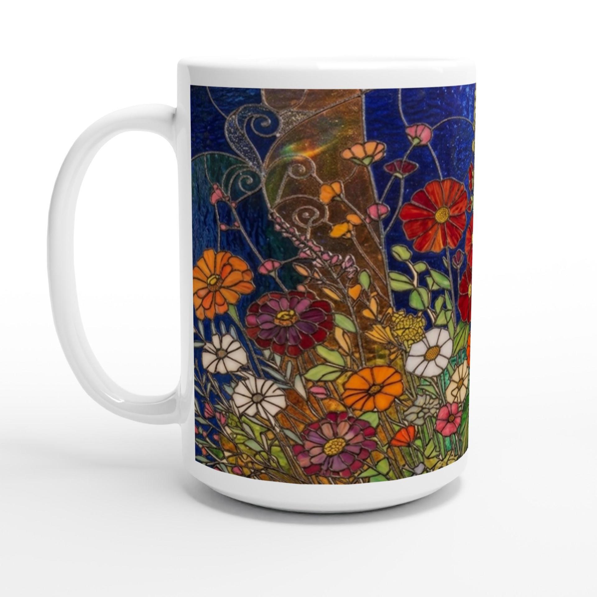 Floral Cups -  Large and Small Ceramic Mugs