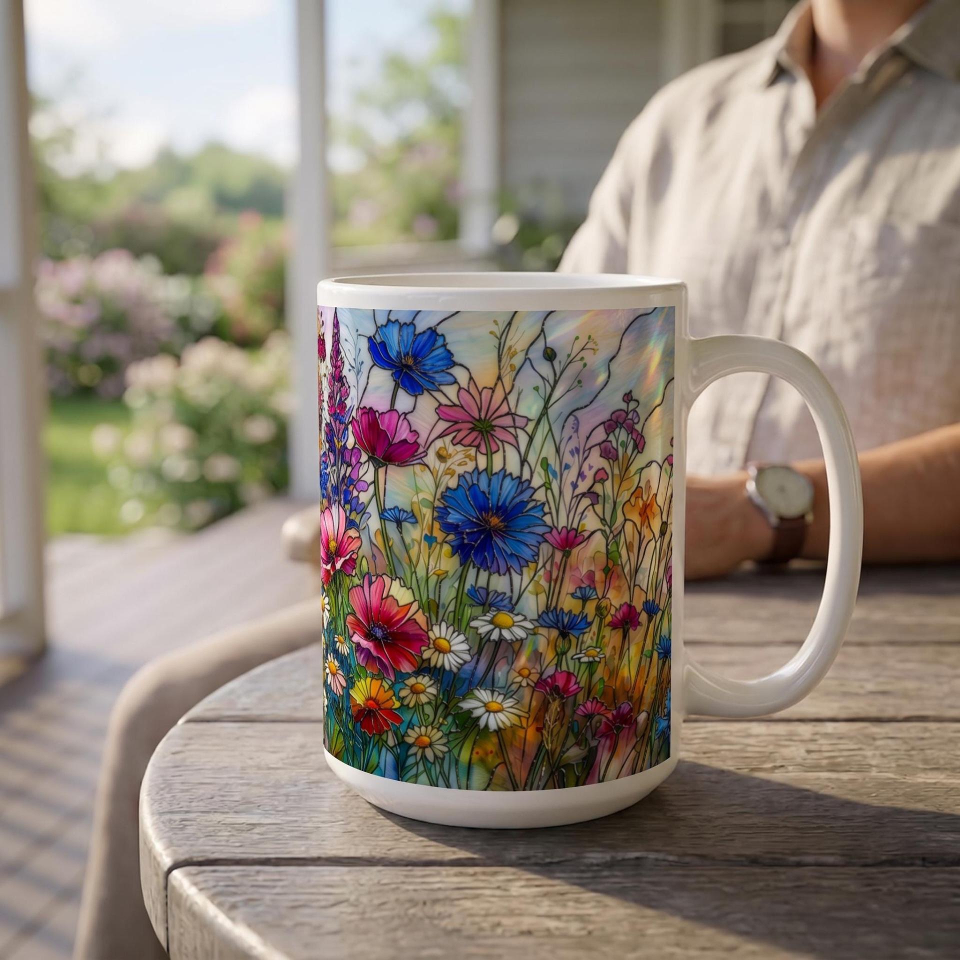 Floral Cup Set - Wildflowers - Large and Small Cups Set