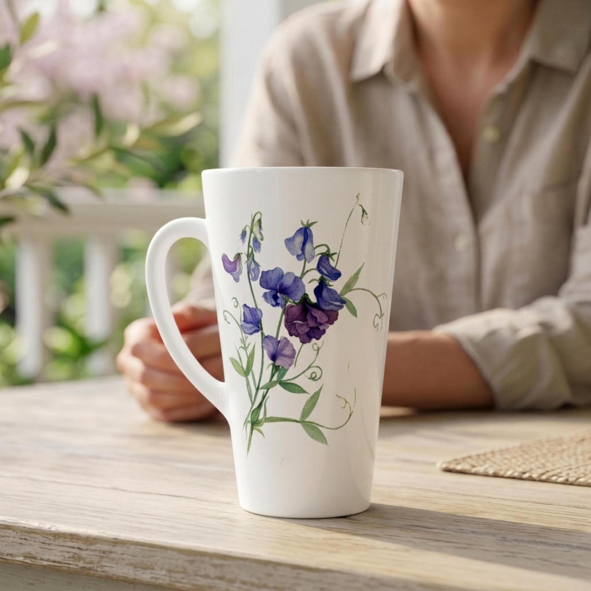 Latte 17oz Ceramic Mug - Coffee or Tea Cup, Extra Tall