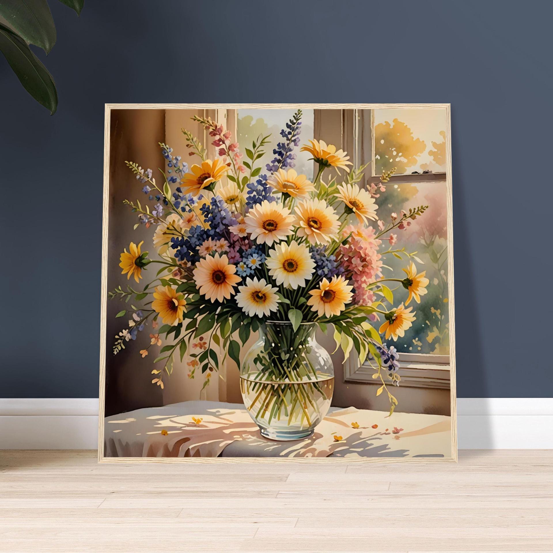 Floral Print - Framed or Unframed - Original Art - Print on Paper