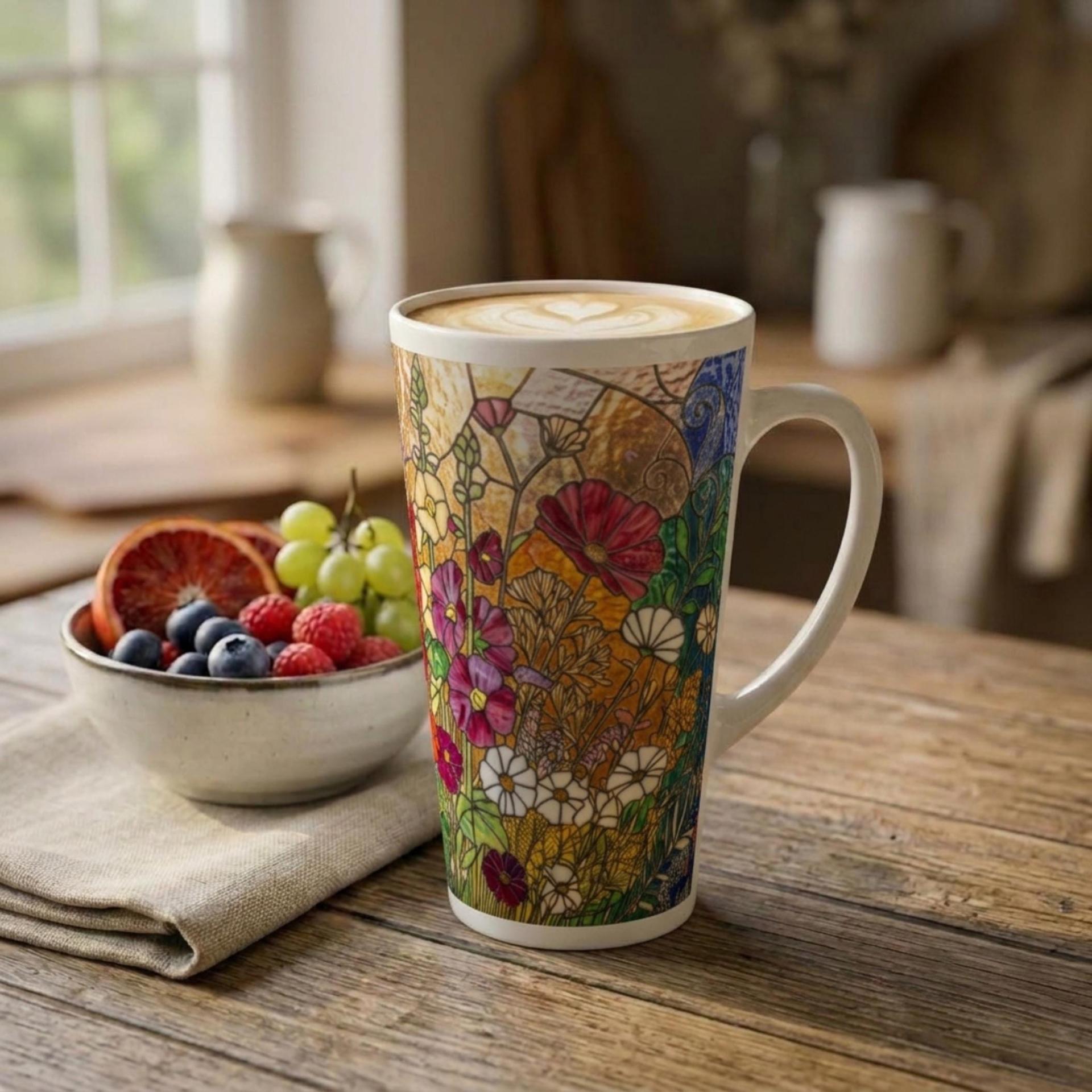 Latte 17oz Ceramic Mug - Coffee or Tea Cup, Extra Tall