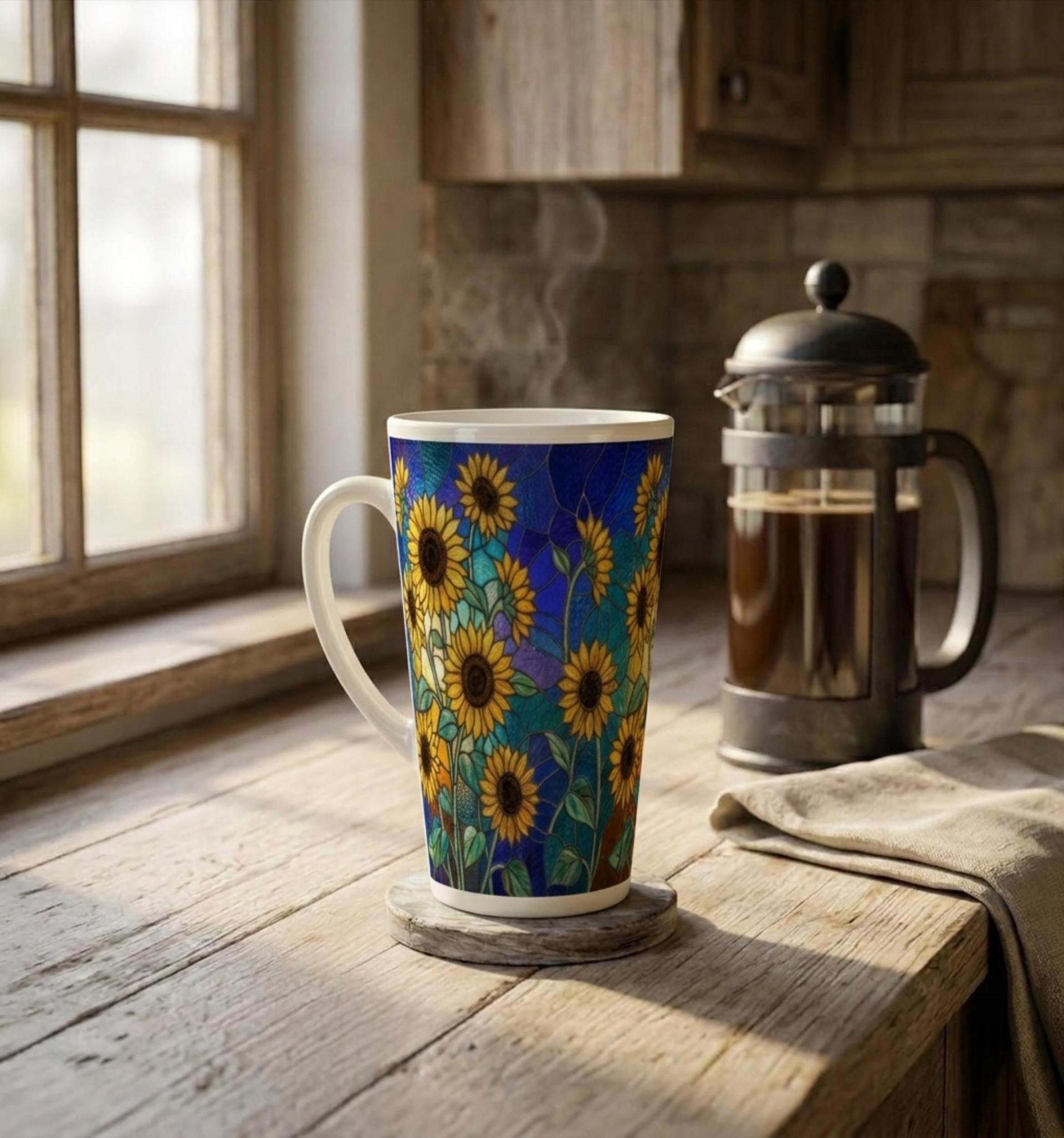 Latte 17oz Ceramic Mug - Coffee or Tea Cup, Extra Tall