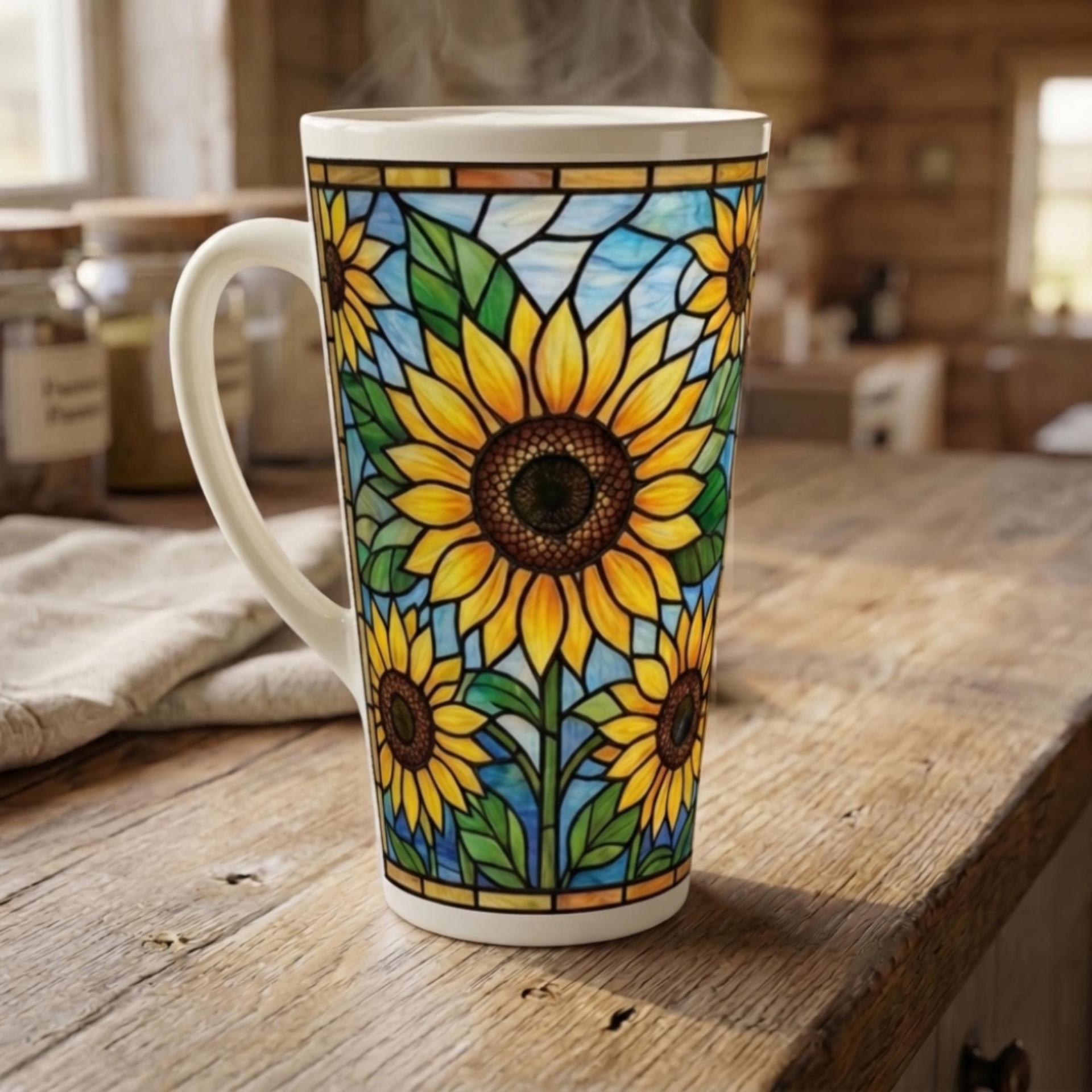 Latte 17oz Ceramic Mug - Coffee or Tea Cup, Extra Tall