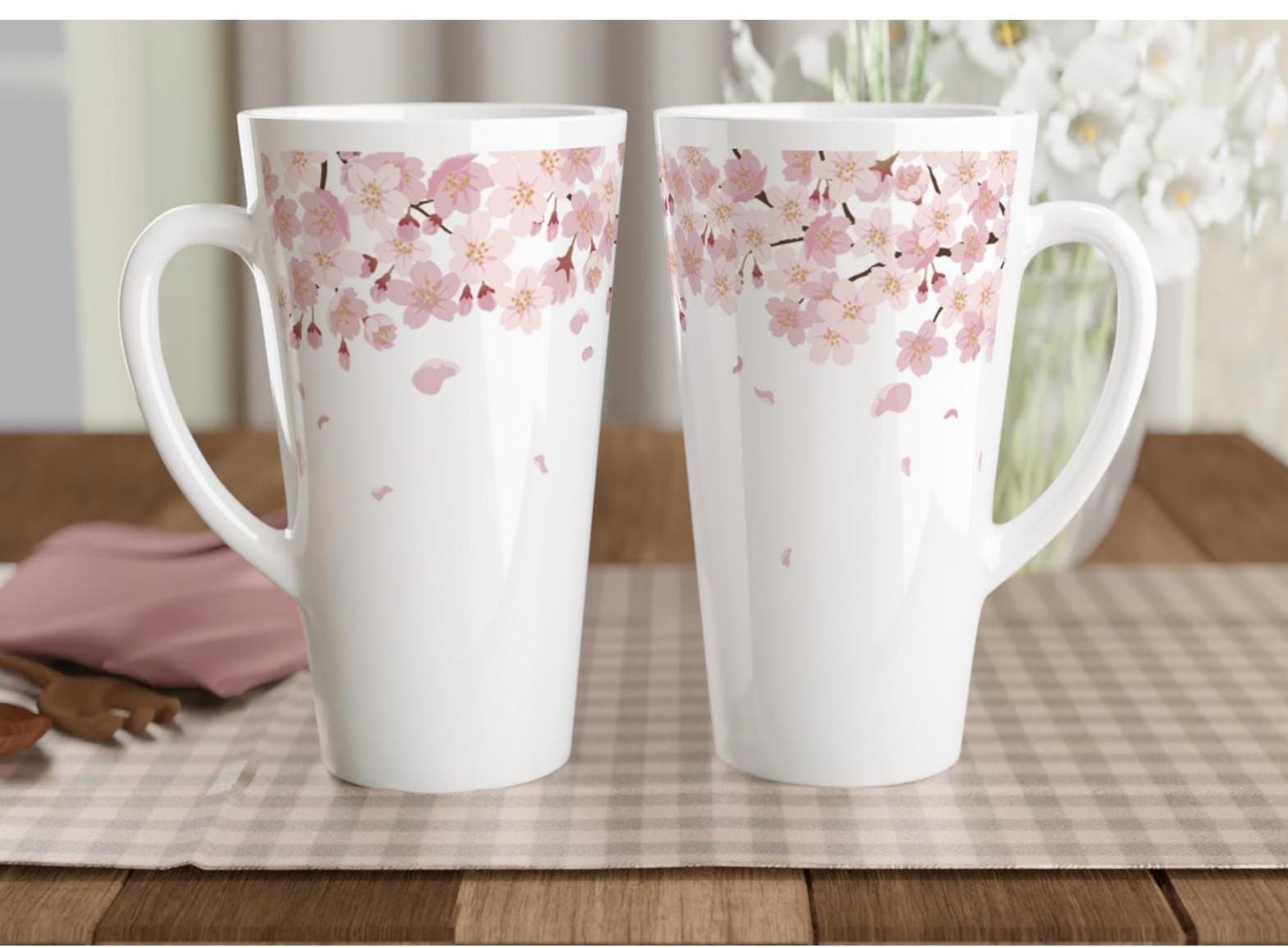 Latte 17oz Ceramic Mug - Coffee or Tea Cup, Extra Tall