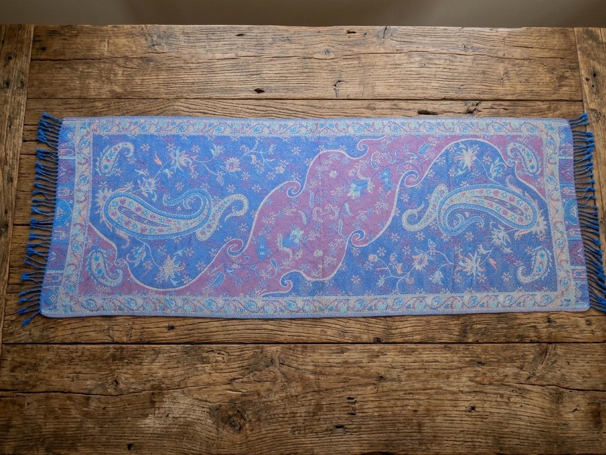 Reversible Soft Pashmina Shawl & Scarf for Women, Jacquard Brocade, Shawl, Sarong or Head Wraps