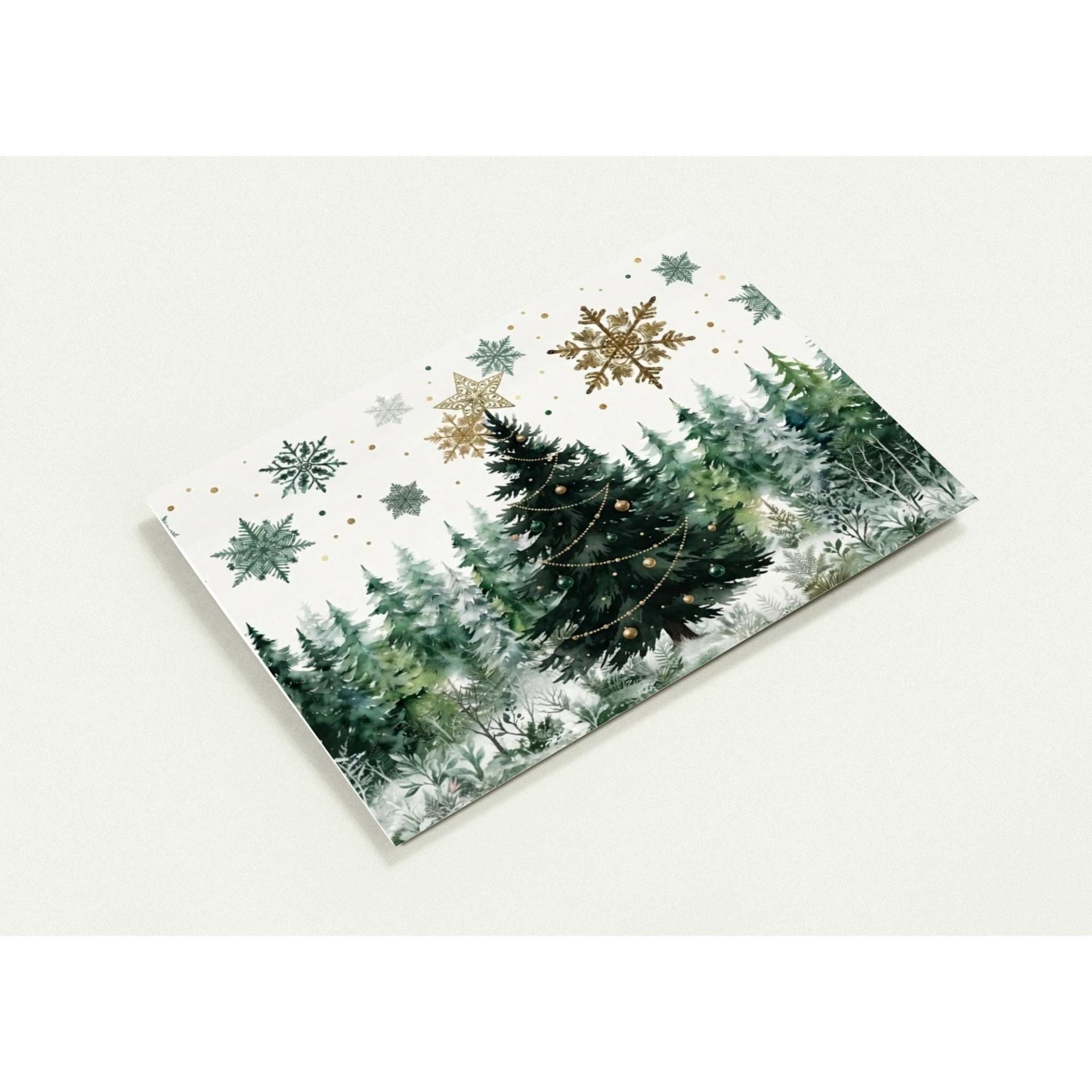 Christmas Gift Cards, Large Note Card, Money Card
