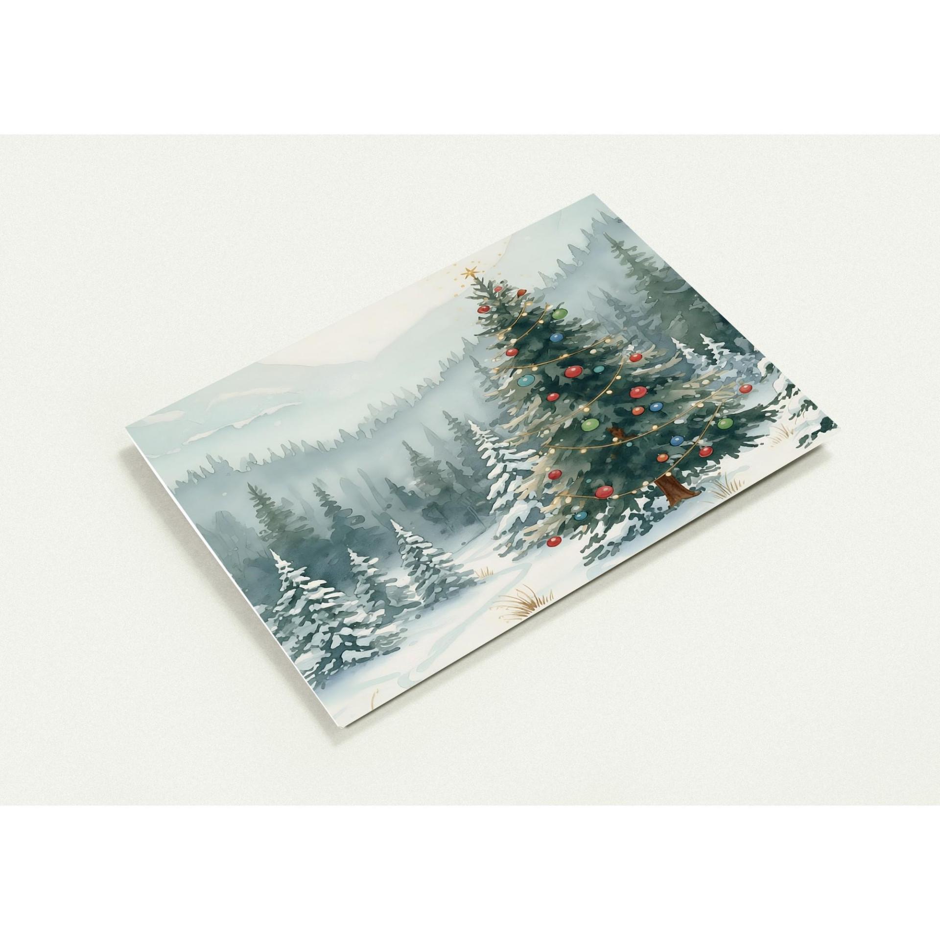 Christmas Gift Cards, Large Note Card, Money Card