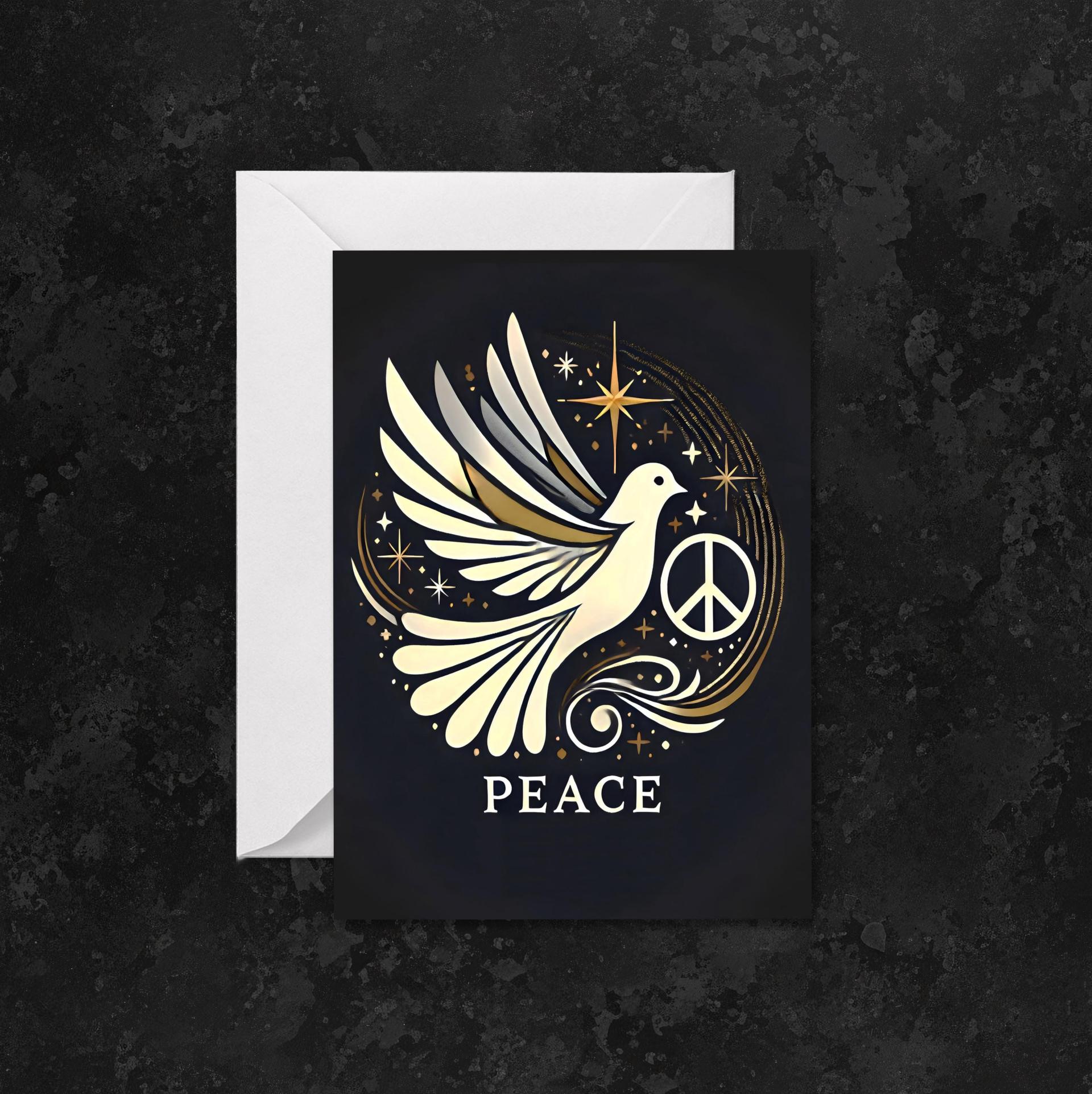3 Pack, Dove of Peace, Holiday Greeting Cards, Bulk Pack of Cards