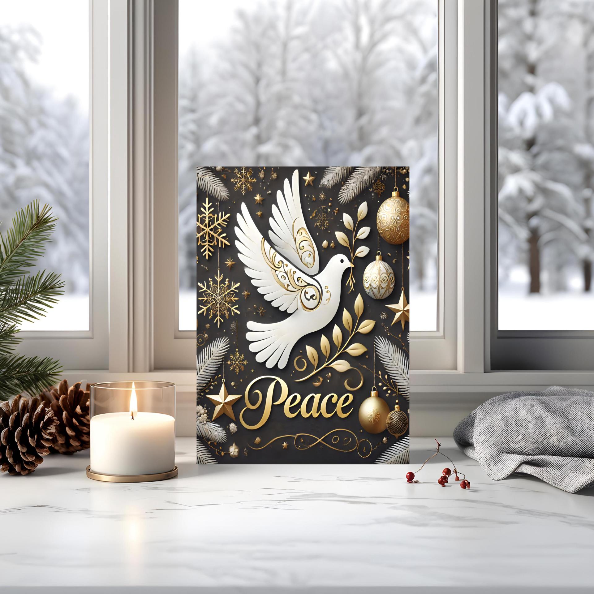 Dove of Peace - Christmas Card - Bulk Pack of Christmas Greeting Cards