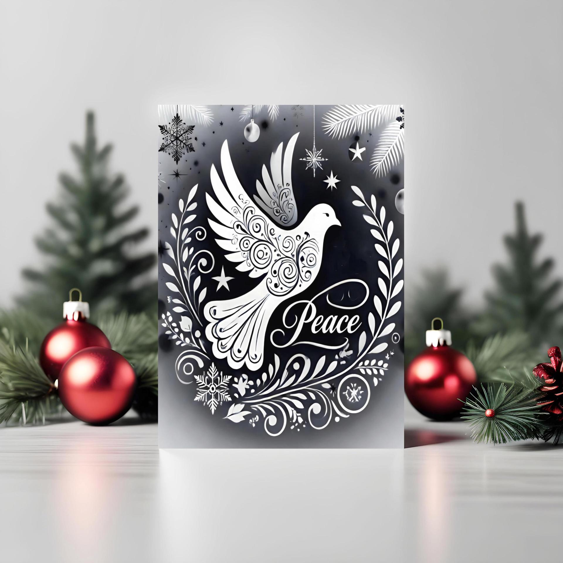Dove of Peace - Christmas Card - Single or Bulk Pack of Christmas Greeting Cards