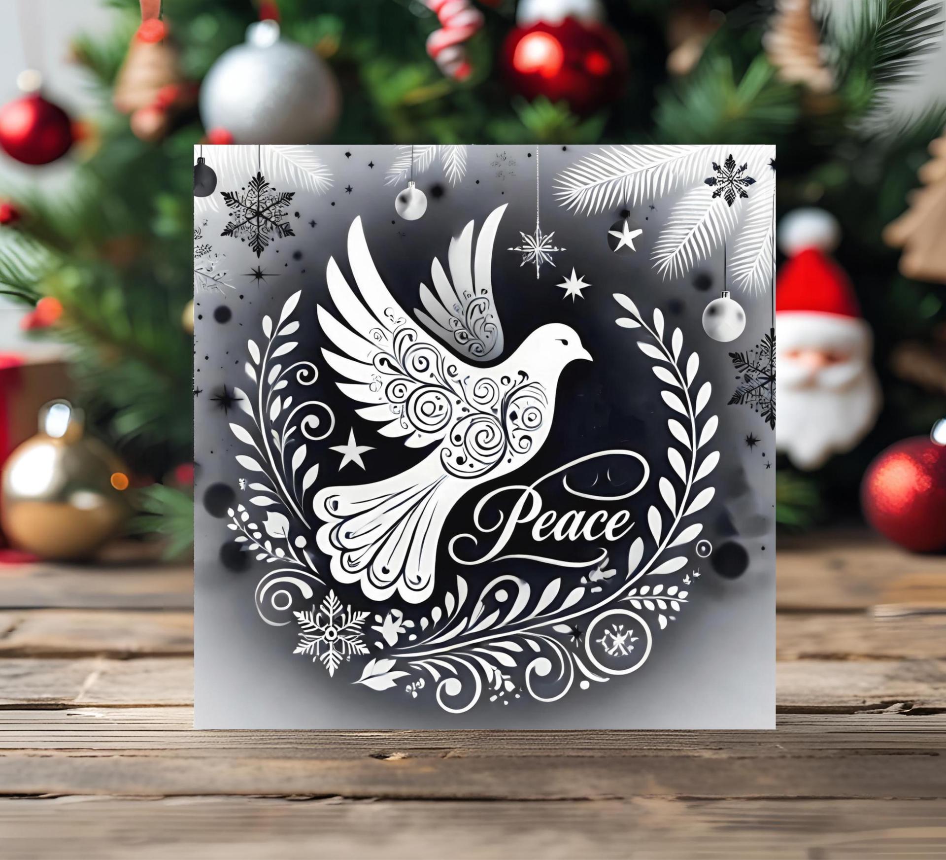 Dove of Peace - Christmas Card - Single or Bulk Pack of Christmas Greeting Cards