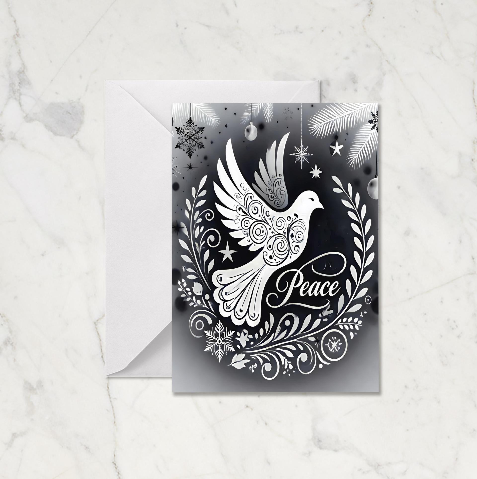Dove of Peace - Christmas Card - Single or Bulk Pack of Christmas Greeting Cards