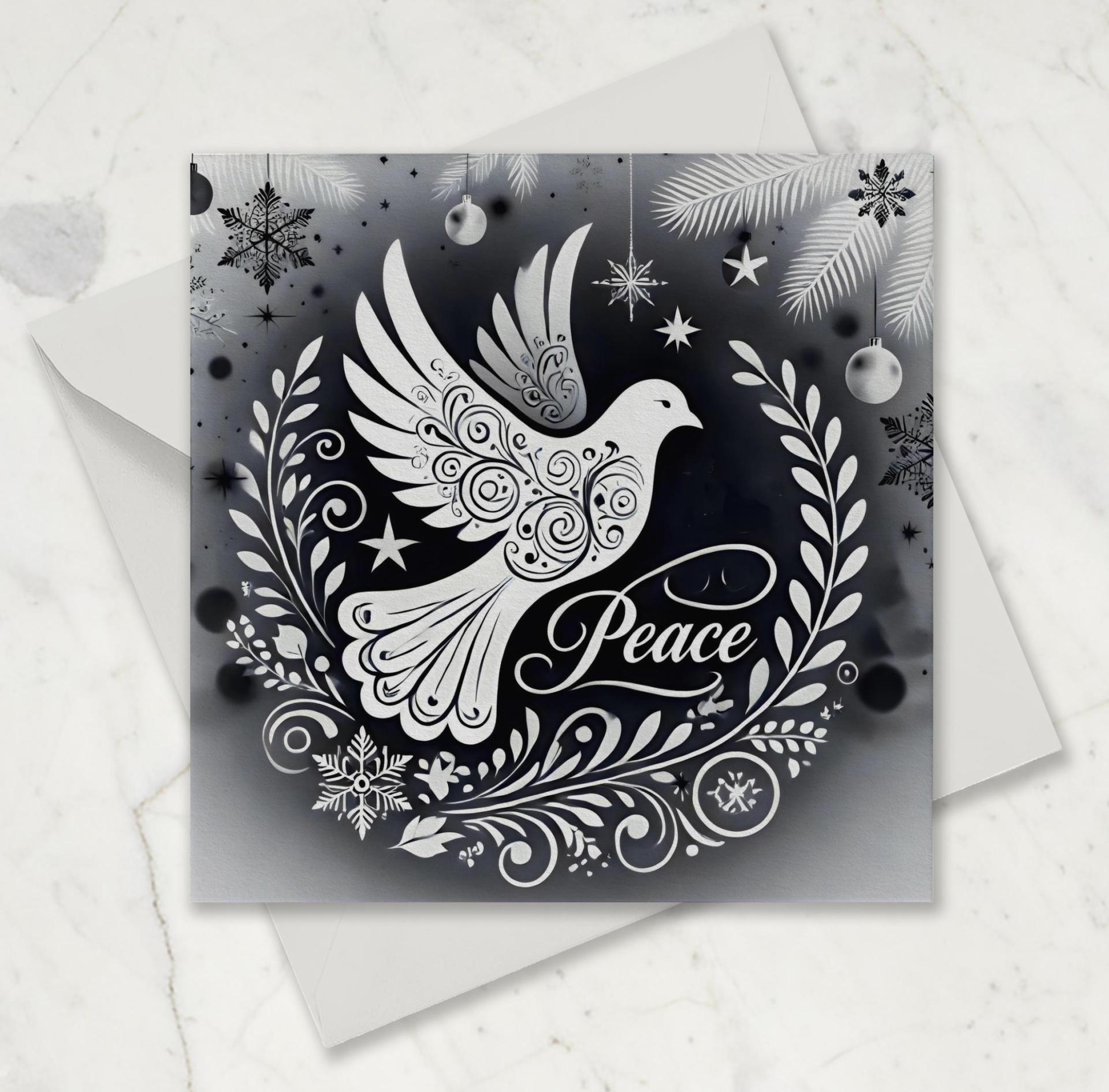 Dove of Peace - Christmas Card - Single or Bulk Pack of Christmas Greeting Cards