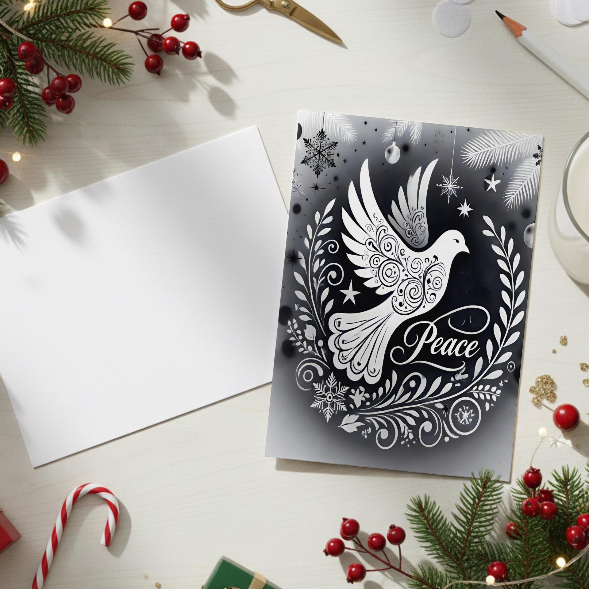 Dove of Peace - Christmas Card - Single or Bulk Pack of Christmas Greeting Cards