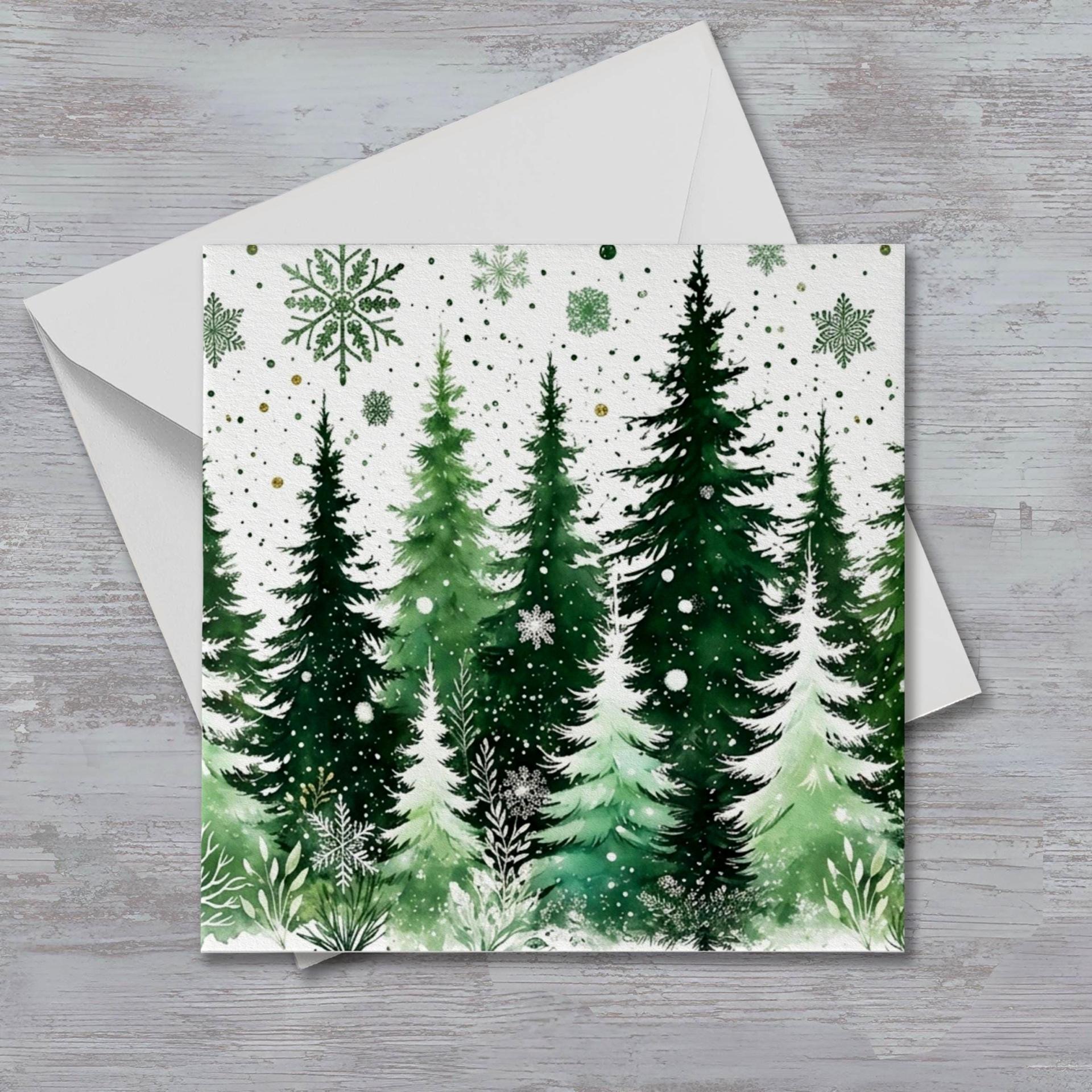 Christmas Gift Cards, Large Note Card, Money Card