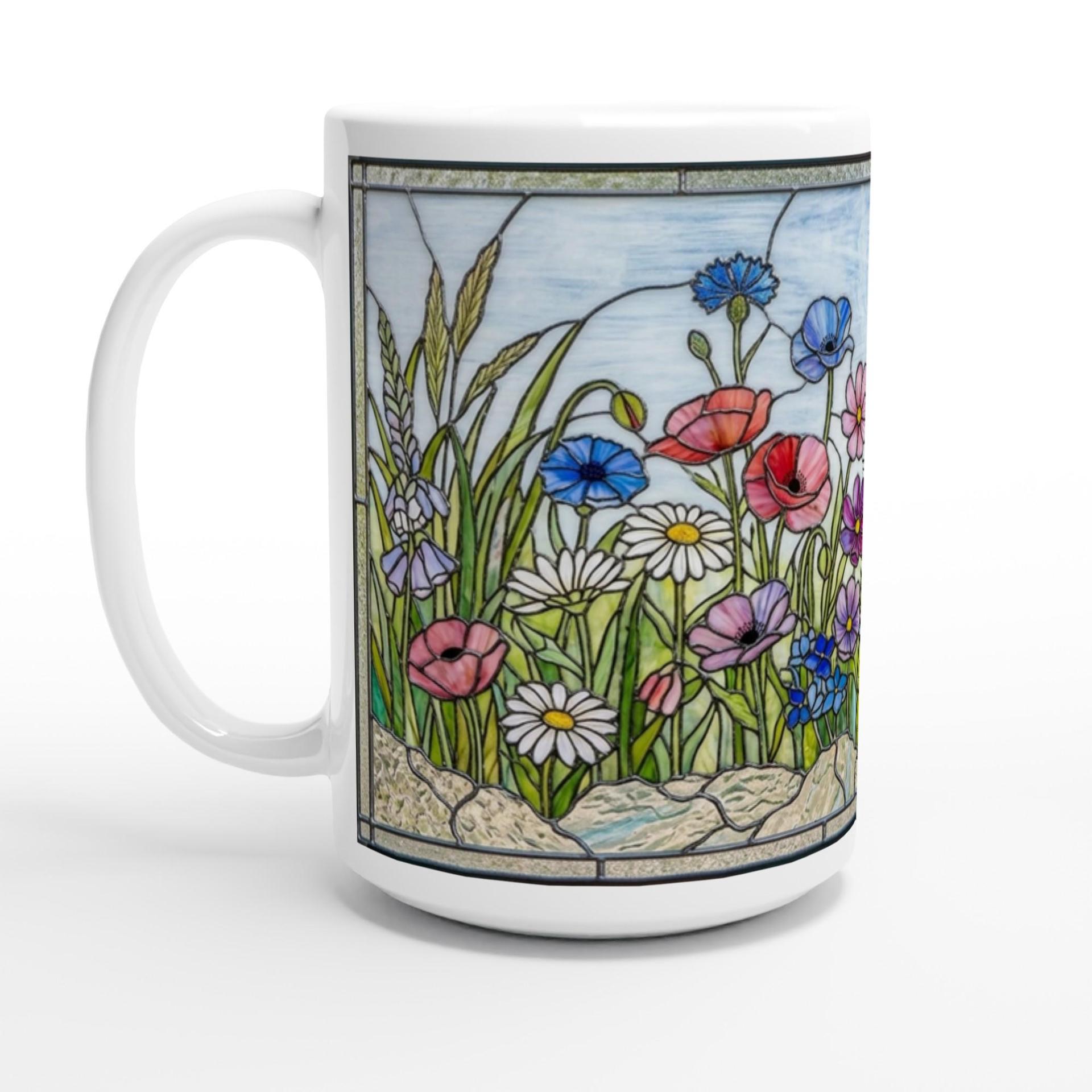 Floral Cups -  Large and Small Ceramic Mugs