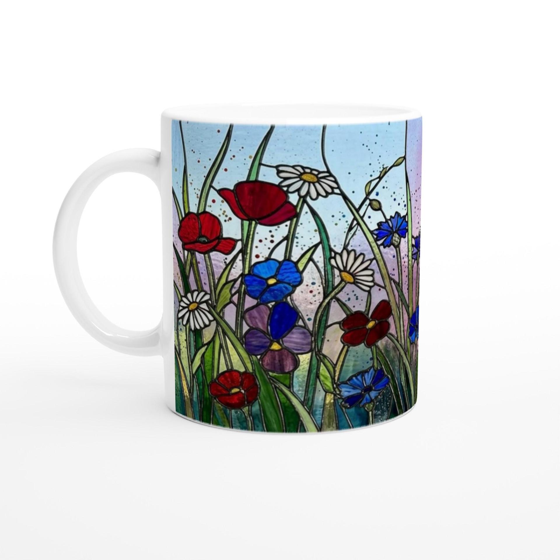 Floral Cups -  Large and Small Ceramic Mugs