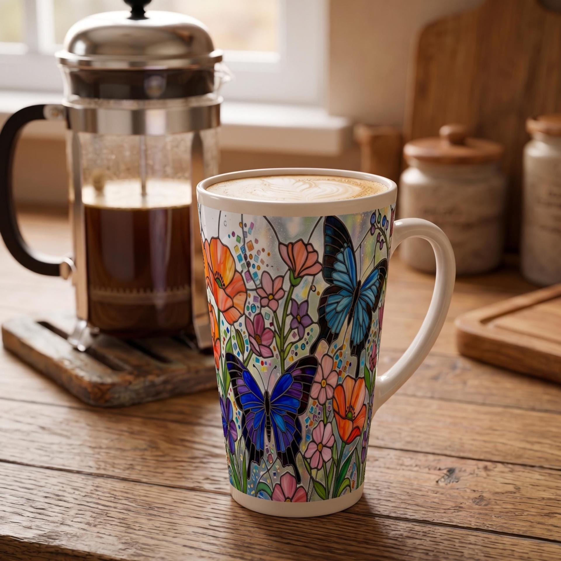 Latte 17oz Ceramic Mug - Coffee or Tea Cup, Extra Tall
