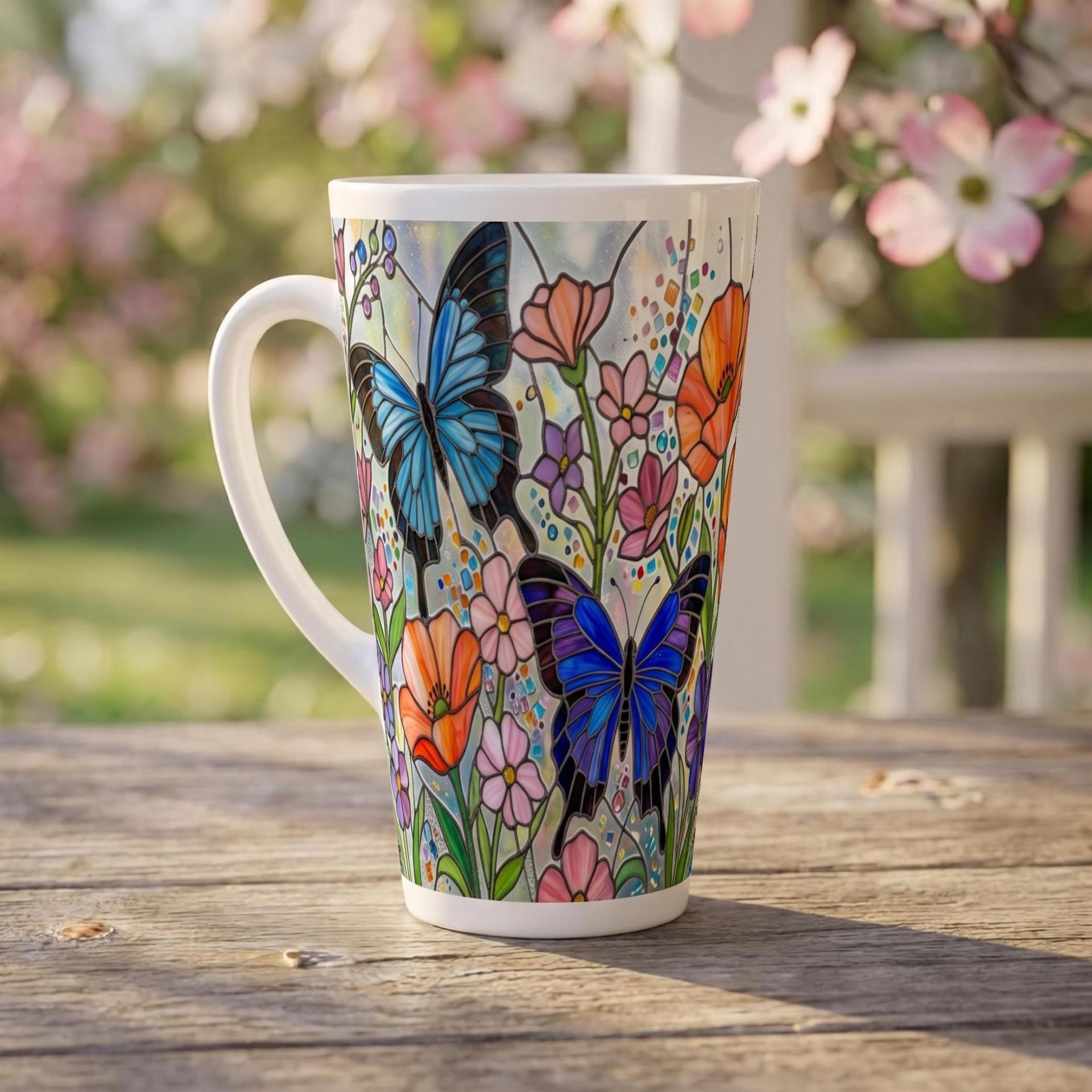 Latte 17oz Ceramic Mug - Coffee or Tea Cup, Extra Tall